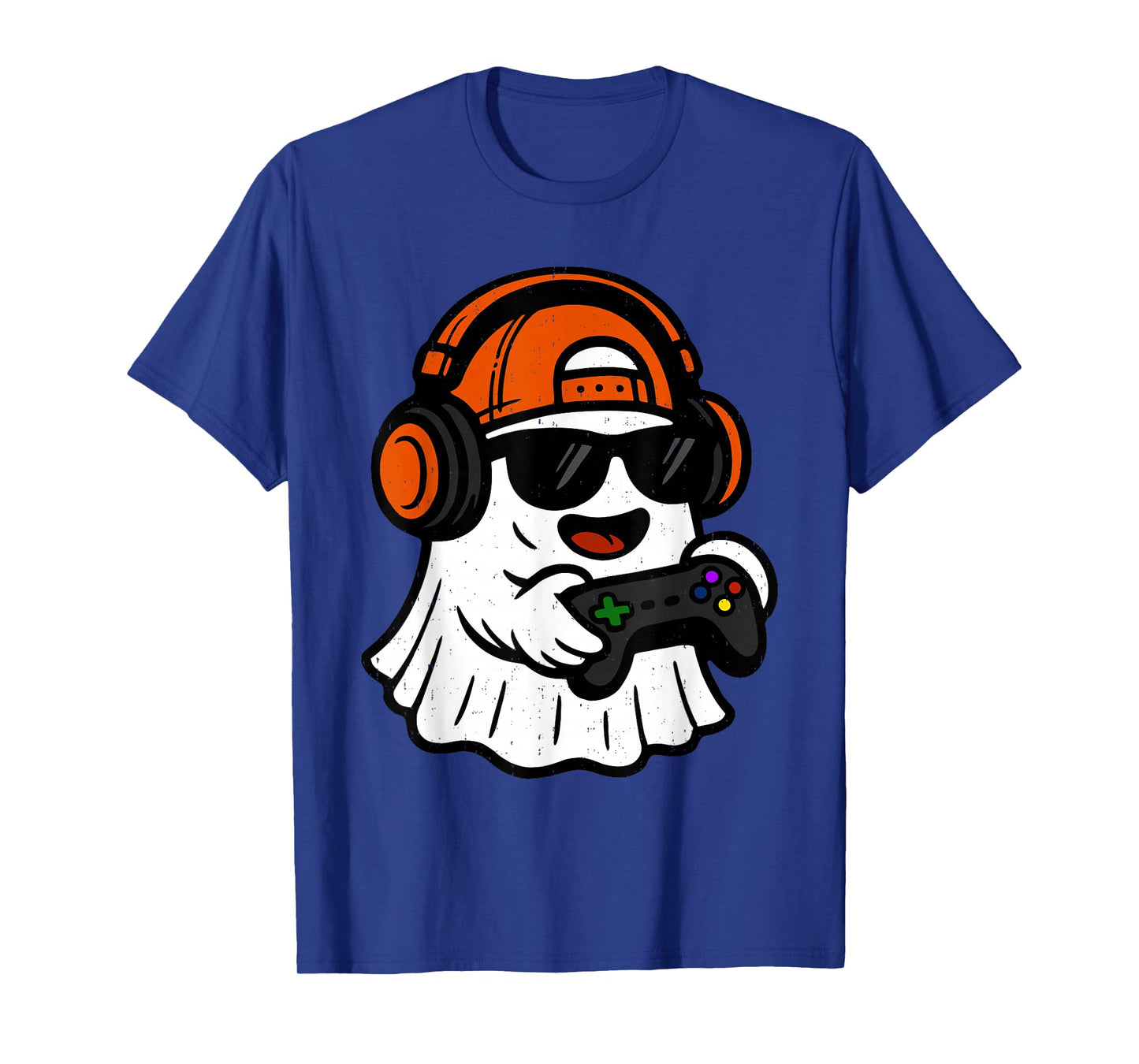 Ghost Gamer Halloween Costume Boo Gaming Spooky Video Game T-Shirt