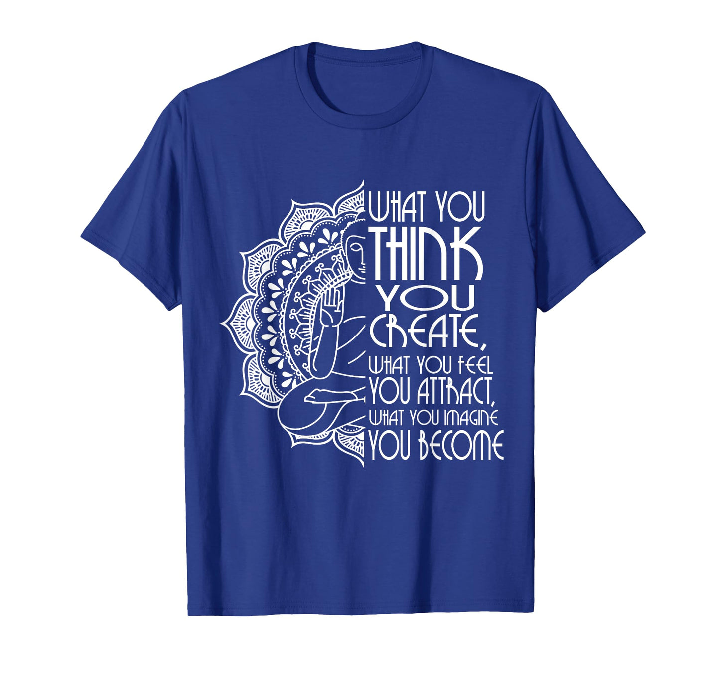 Law Of Attraction Spiritual Buddha Meditation Gifts Men Yoga T-Shirt