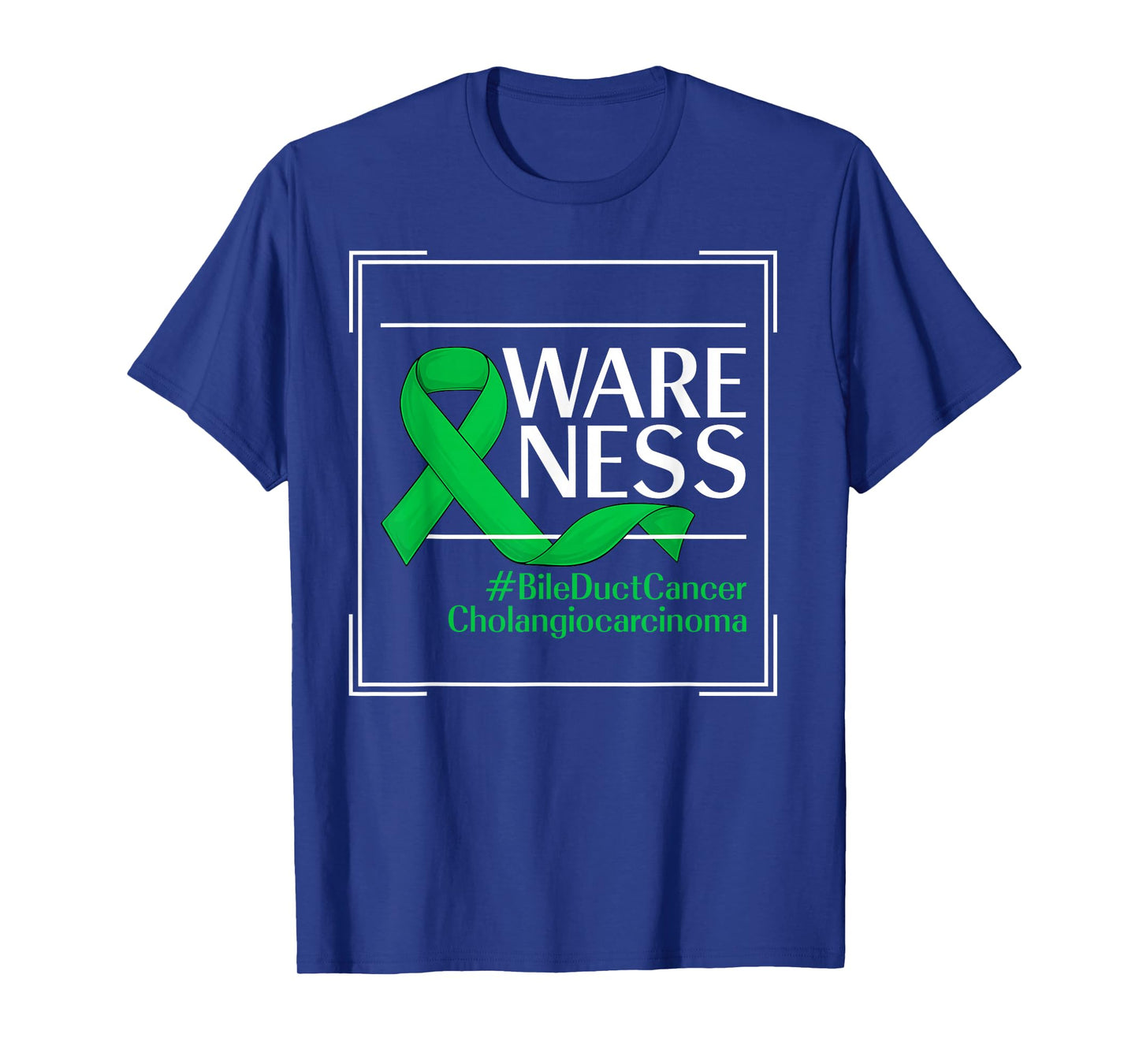 Bile Duct Cancer Awareness Month Warriors Kelly Green Ribbon T-Shirt