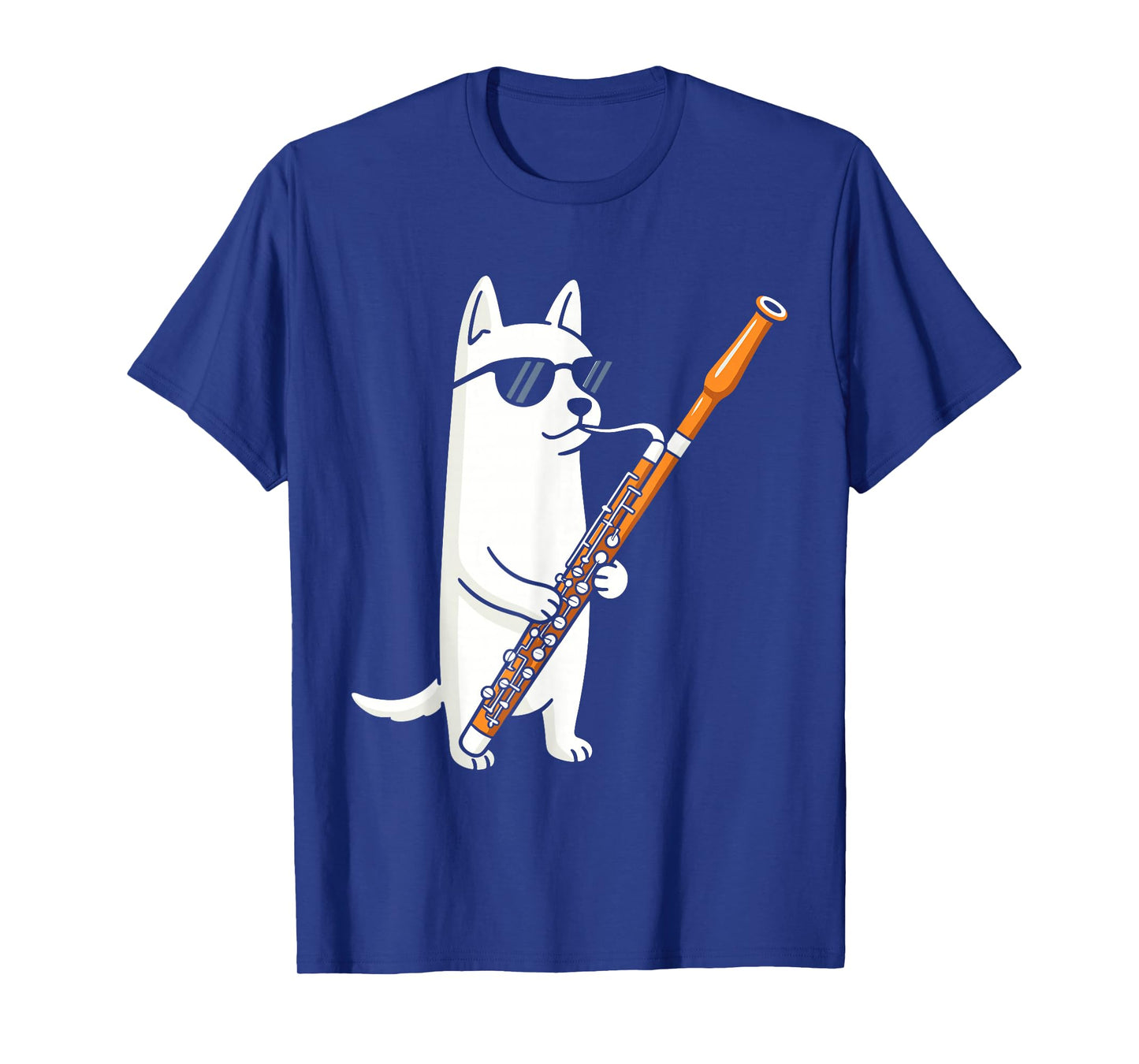 Funny Dog Playing Bassoon Player T-Shirt
