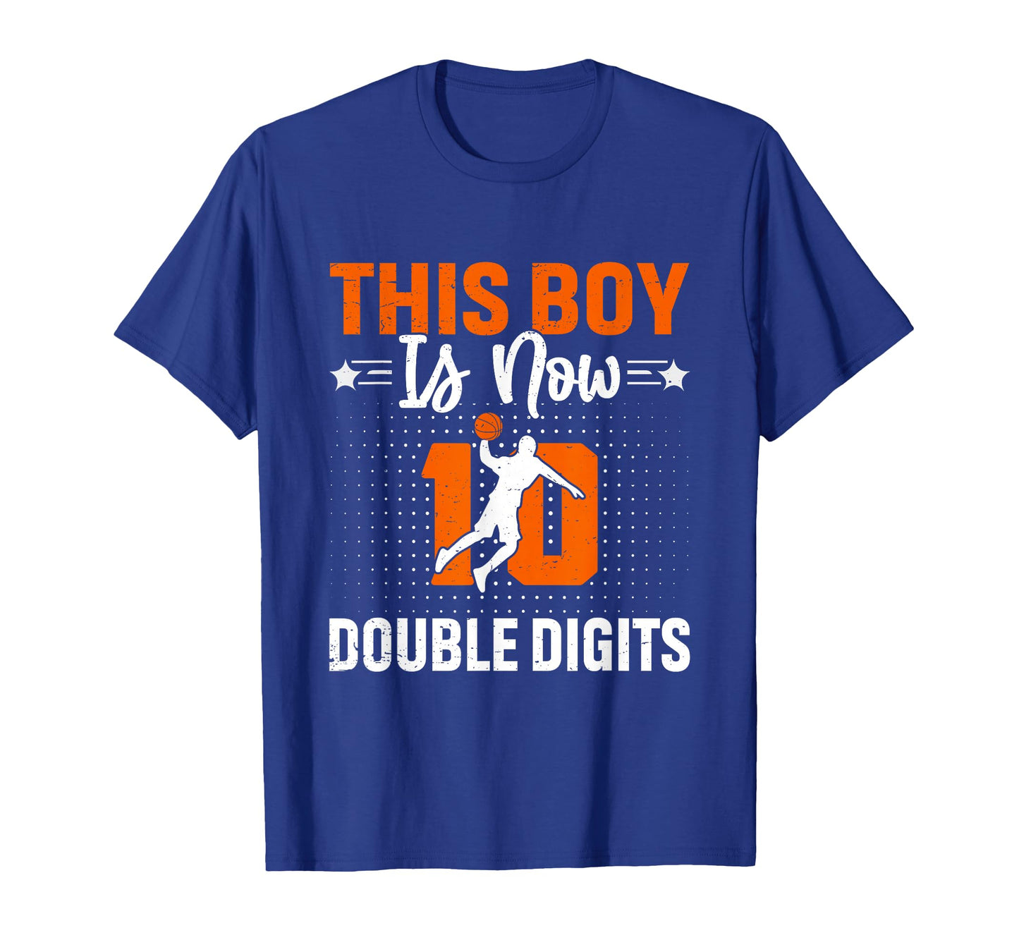 This Boy Double Digits Ten Basketball Birthday 10 Year Old T-Shirt