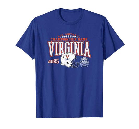 Virginia Cavaliers Acc Championship 2025 Football Navy T-Shirt