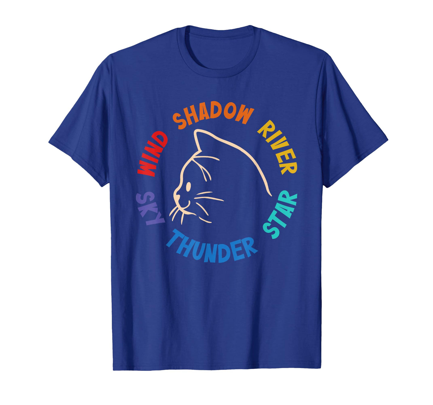 Wind Shadow River Star Thunder Sky Cat Feline T-Shirt