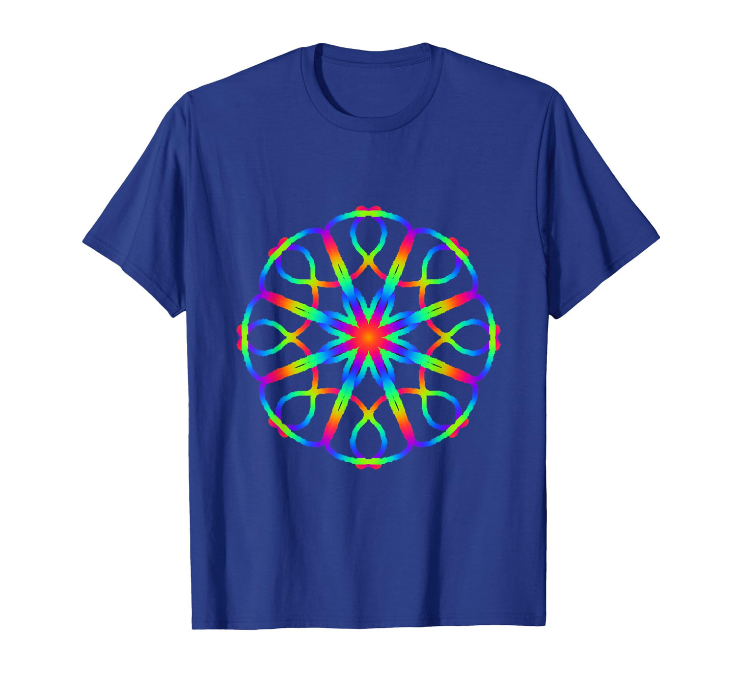 Kaleidoscope Pattern Tie Dye Design T-shirt Cool Hippie T-Shirt