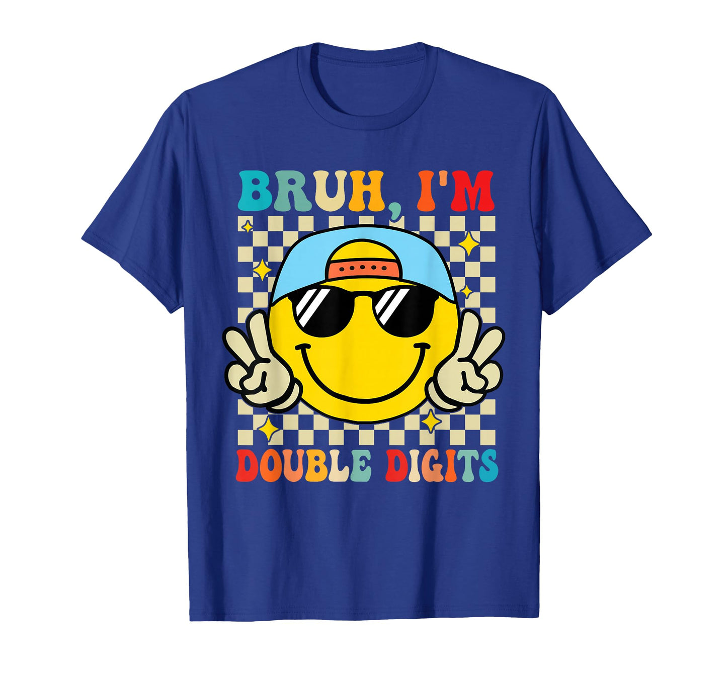 Bruh I'm Double Digits 10 Year Old boy Birthday 10 Birthday T-Shirt