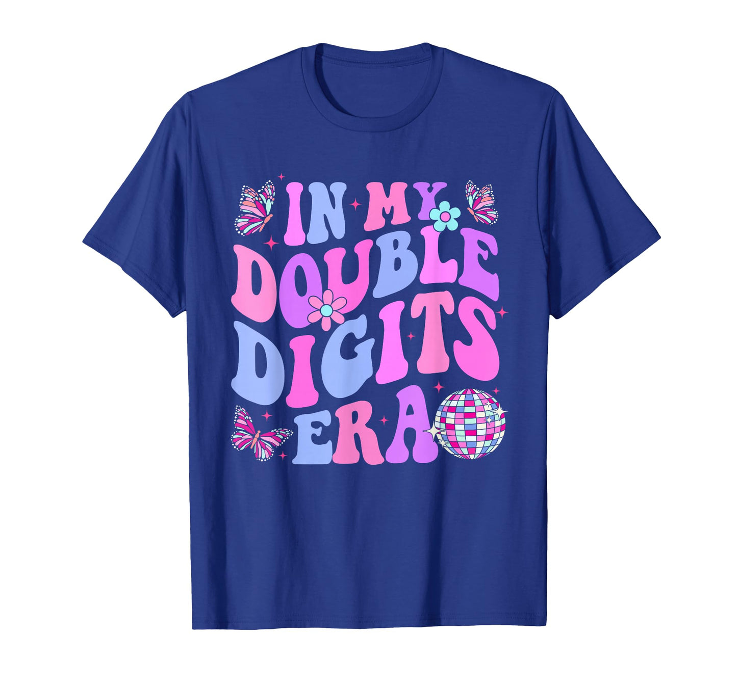 In My Double Digits Era Retro 10 Year Old 10th Birthday Girl T-Shirt