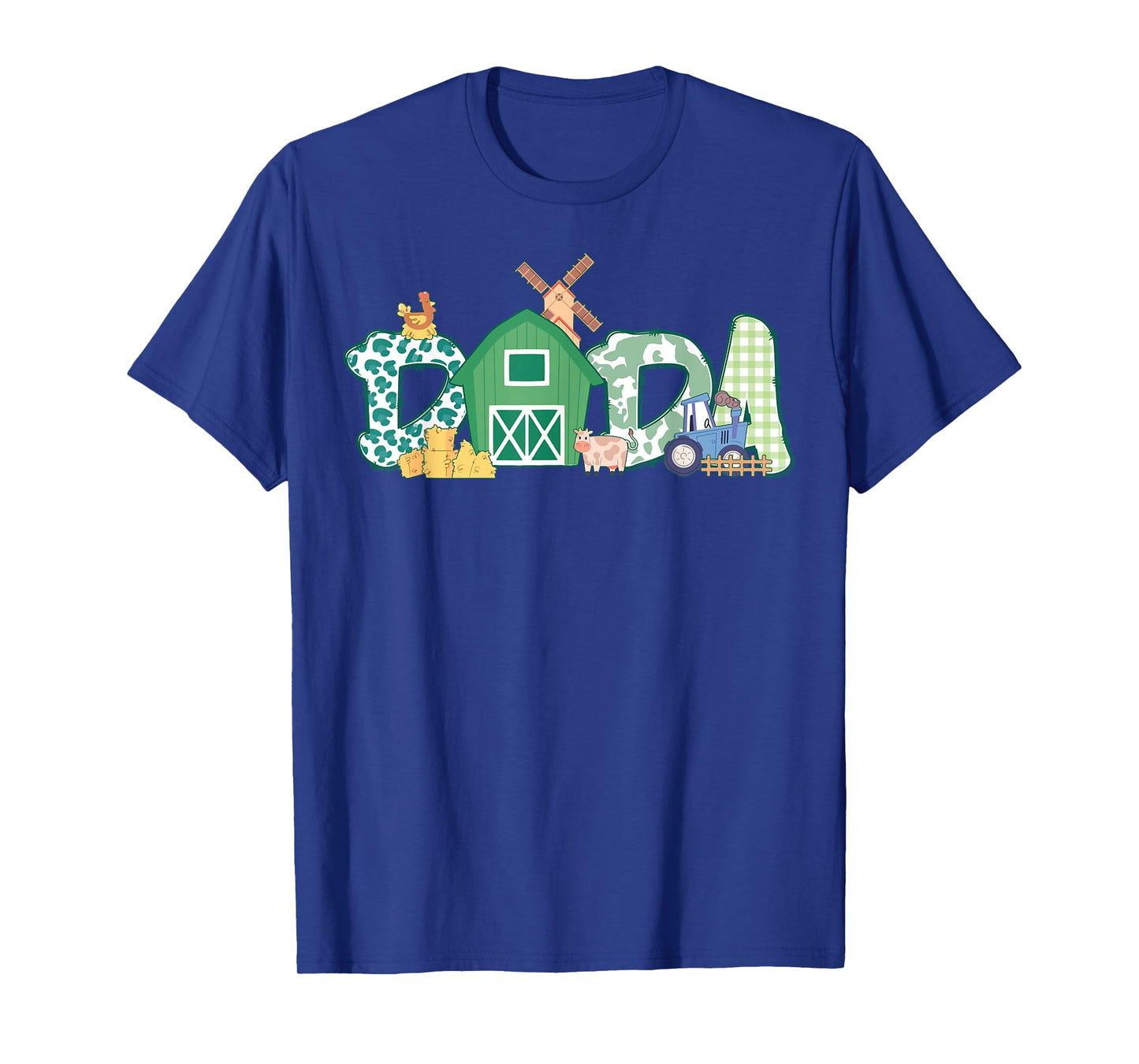 Dada Farm Animal Birthday Family Matching Party Dad Father T-Shirt