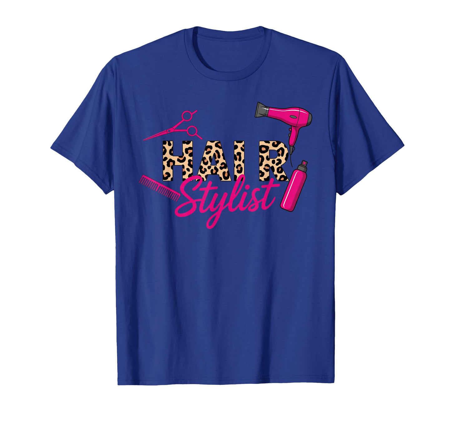 Leopard Skin Barber Cosmetology Hair Salon Hairdresser T-Shirt