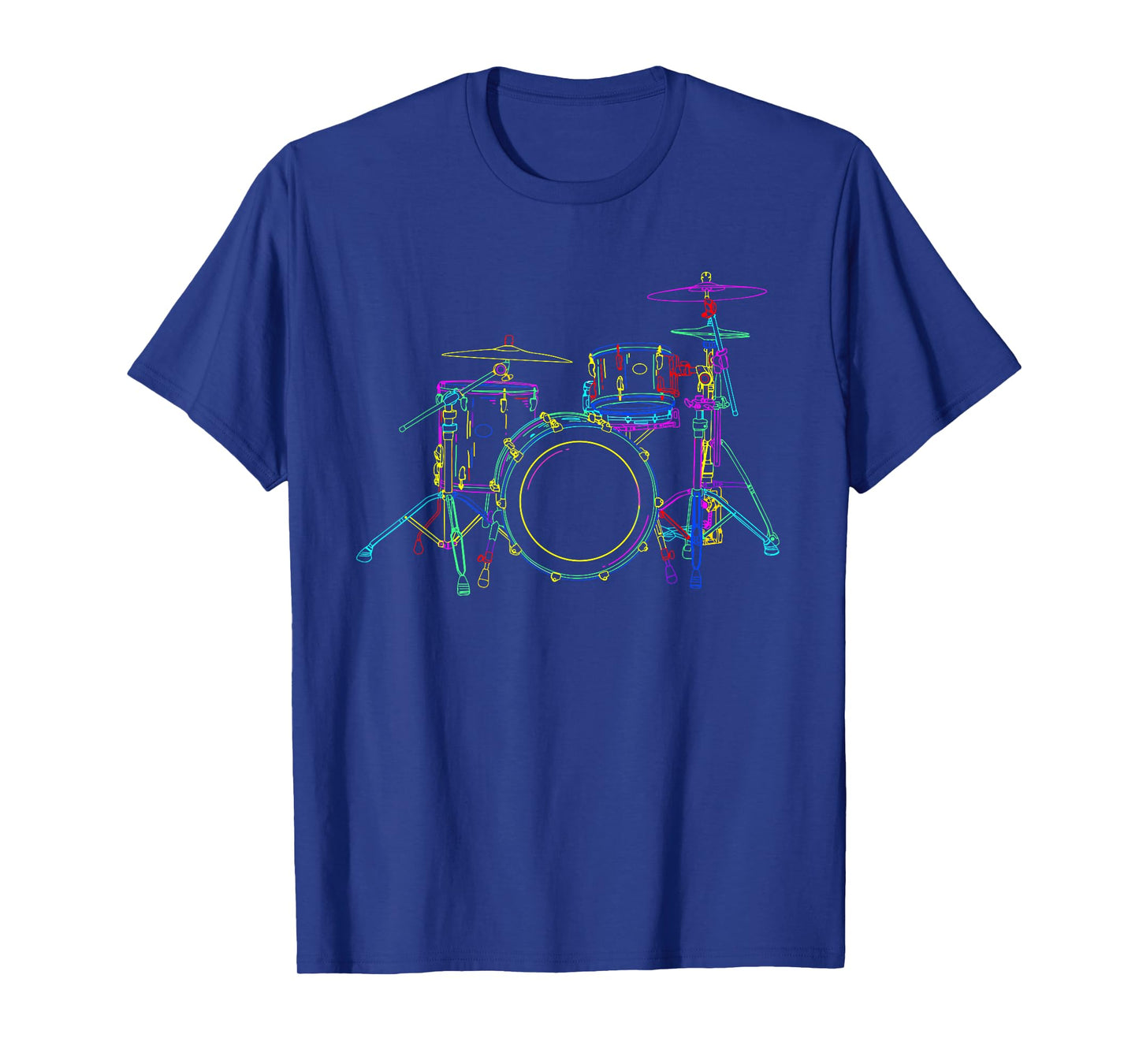 Neon Drumming Set - Drummer Band Percussion Player T-Shirt
