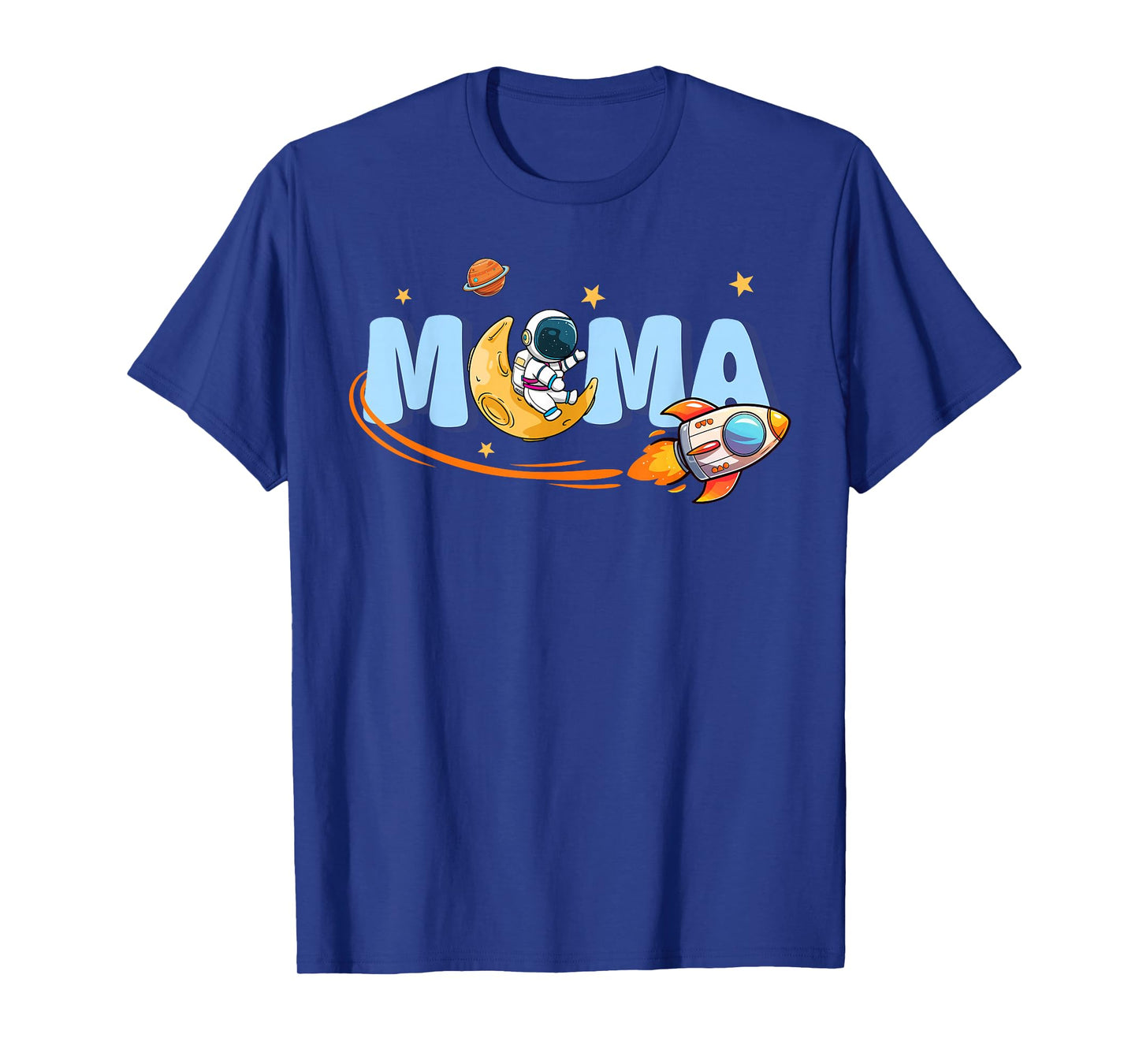 Mama of The Birthday Boys Space Astronaut Family Party Mom T-Shirt