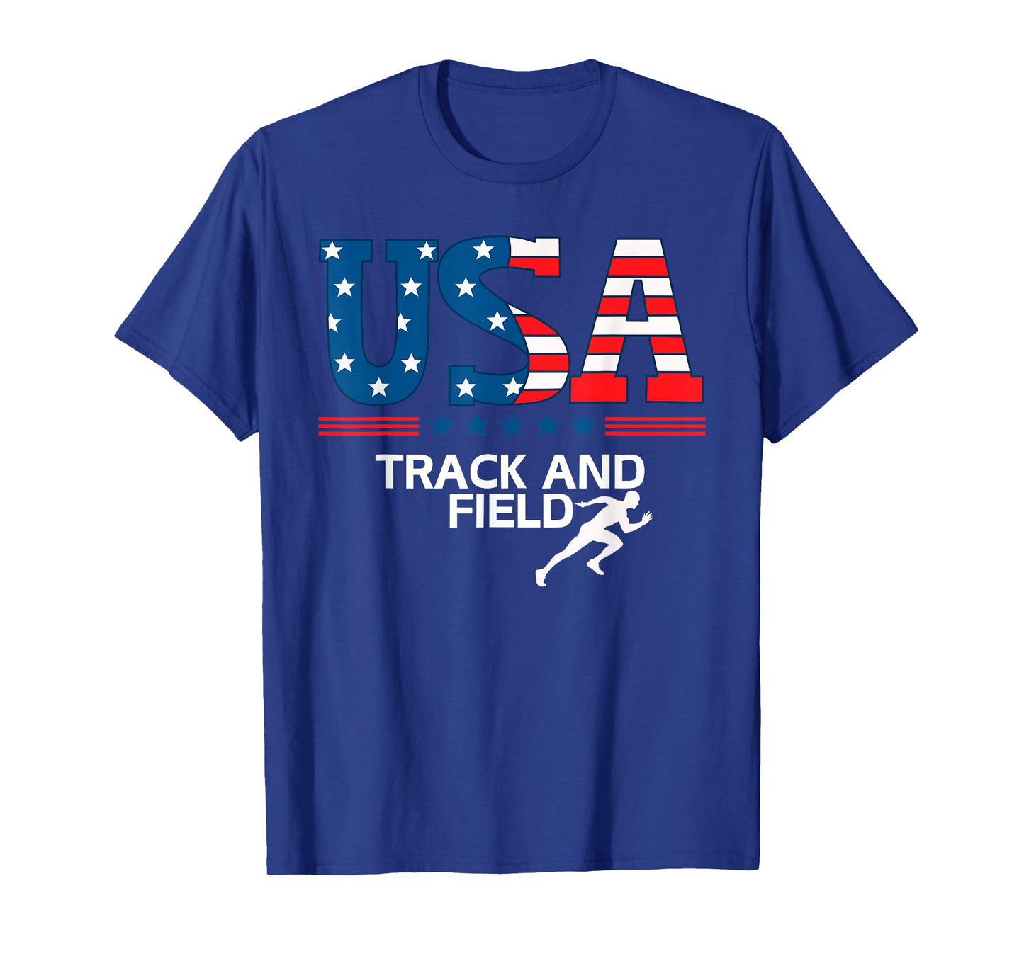Track And Field United States Flag USA Sport Track And Field T-Shirt