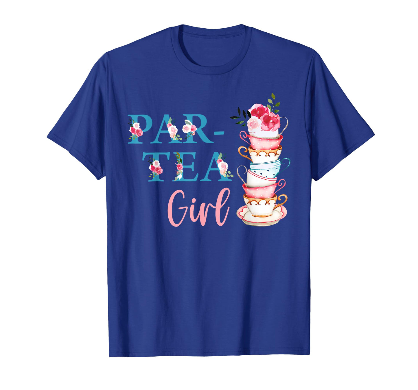 Par-tea Girl 2nd Birthday Teapot Tea For Two Birthday Party T-Shirt