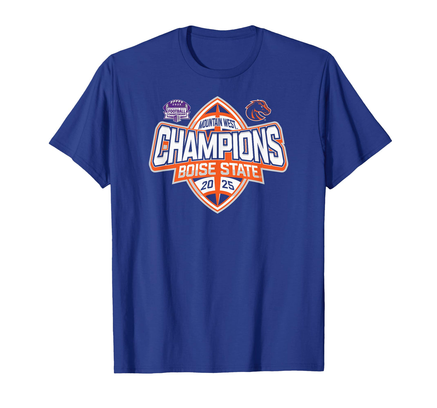 Boise State Broncos Mountain West Champs 2025 Football T-Shirt