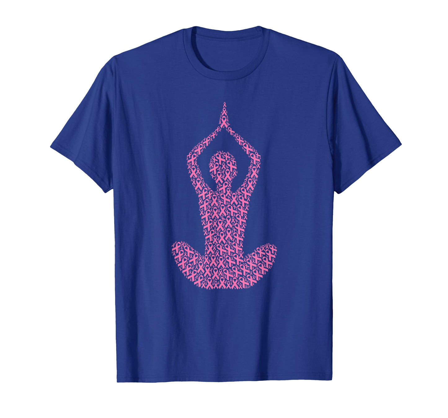 Breast Cancer Awareness Pink Ribbon & Survivor - Yoga Pose T-Shirt