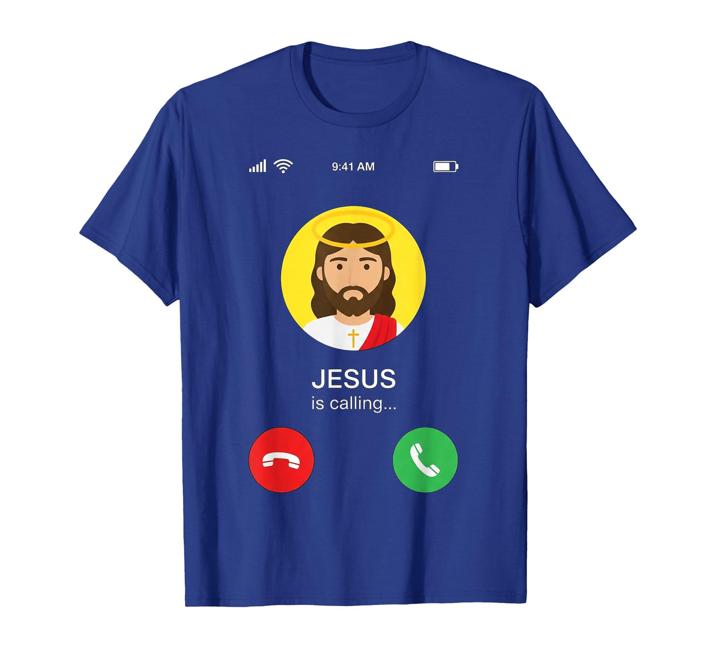 Jesus is Calling I Must Go Funny Christian Faith Humor T-Shirt