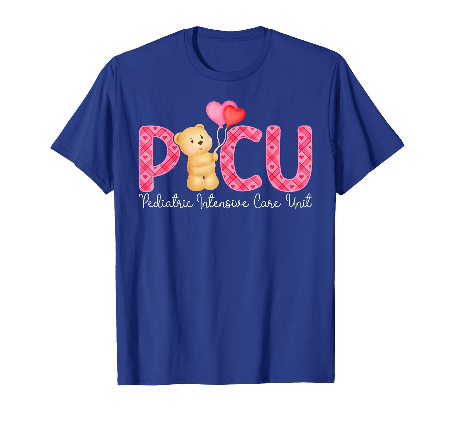 PICU Valentine Pediatric Intensive Care Unit Valentines Day T-Shirt