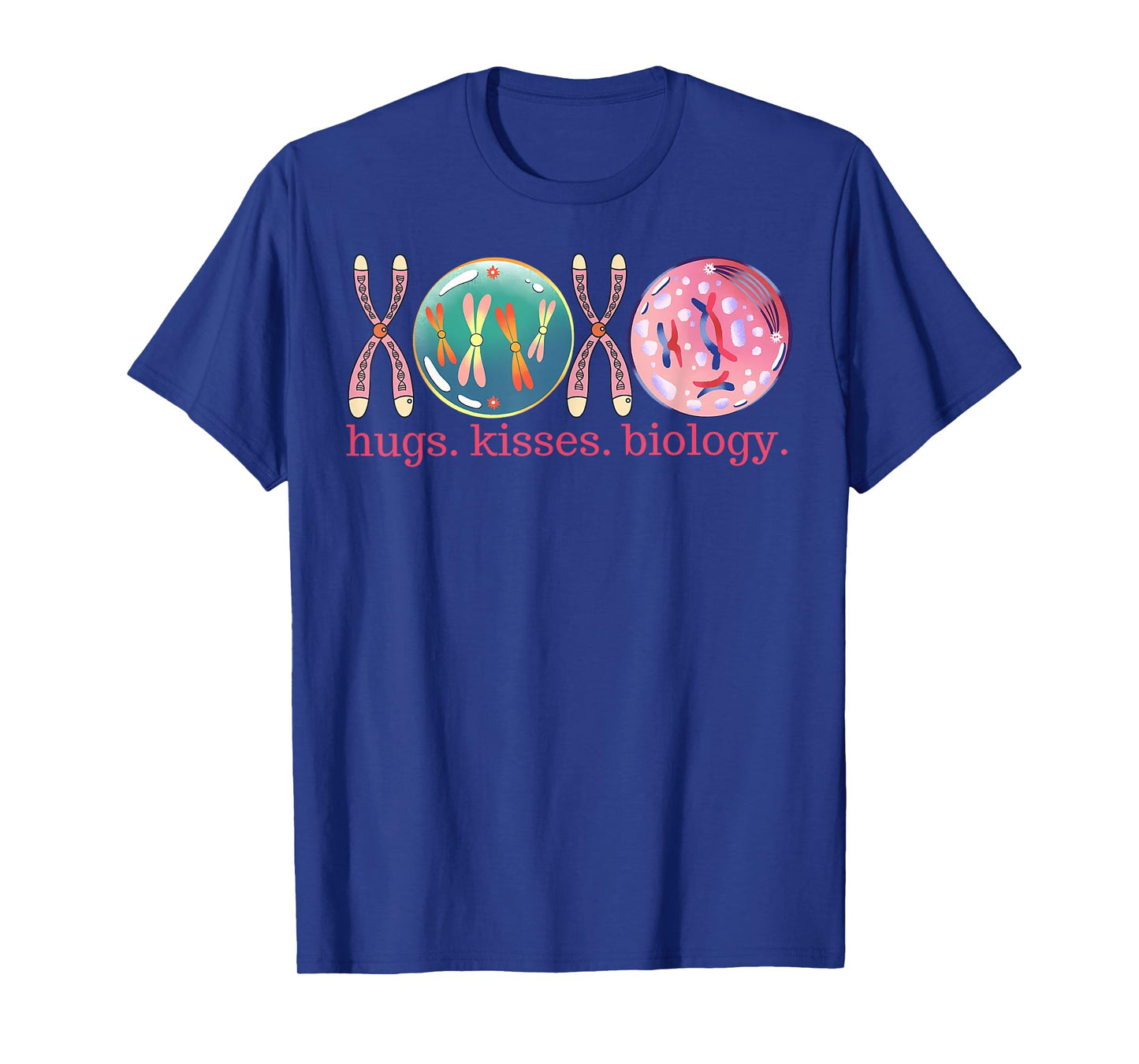 Hugs Kisses Biology Valentines Day Bacteria Microbiology T-Shirt