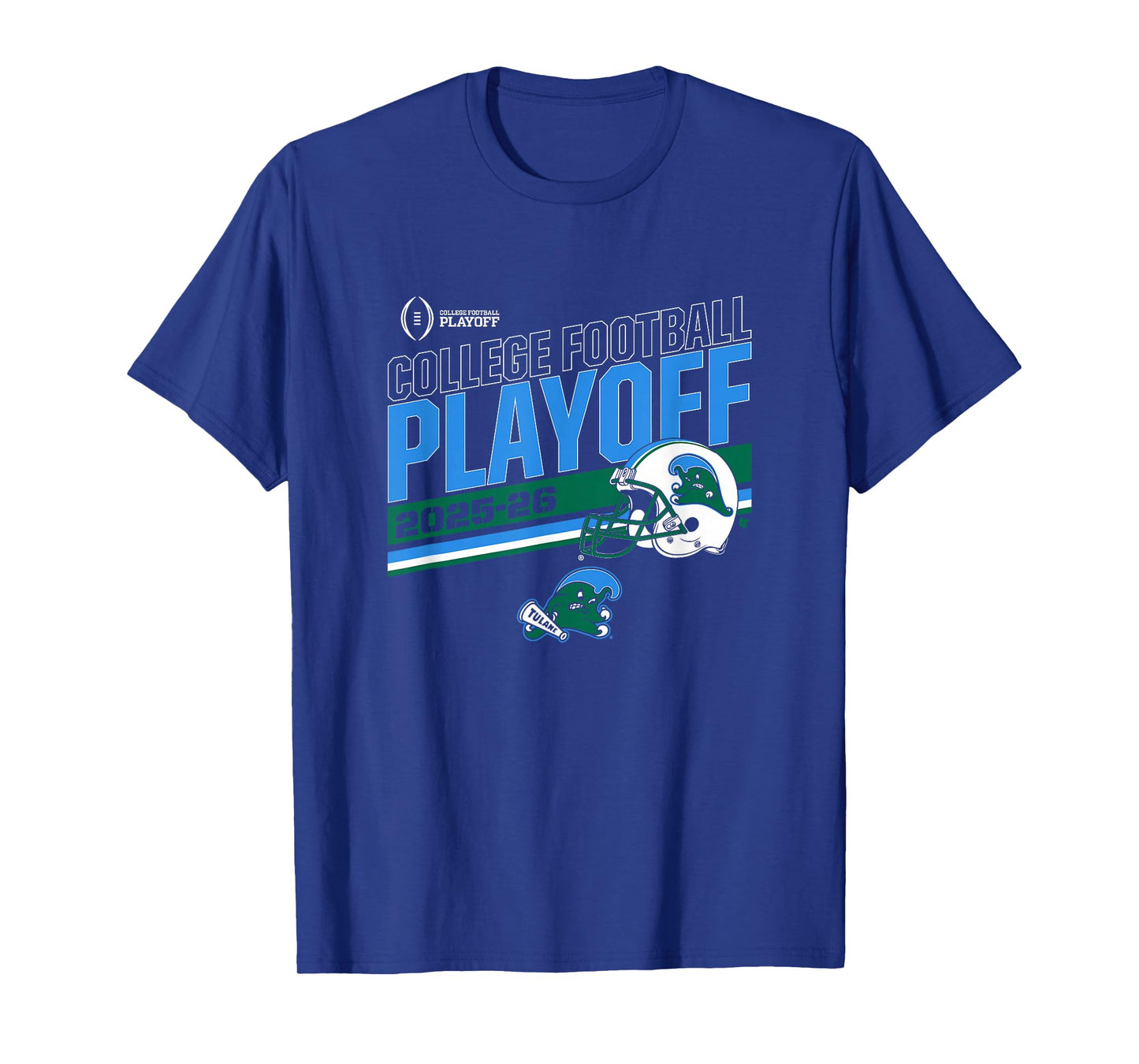 Tulane Green Wave College Football Playoff Stripe 2025 T-Shirt