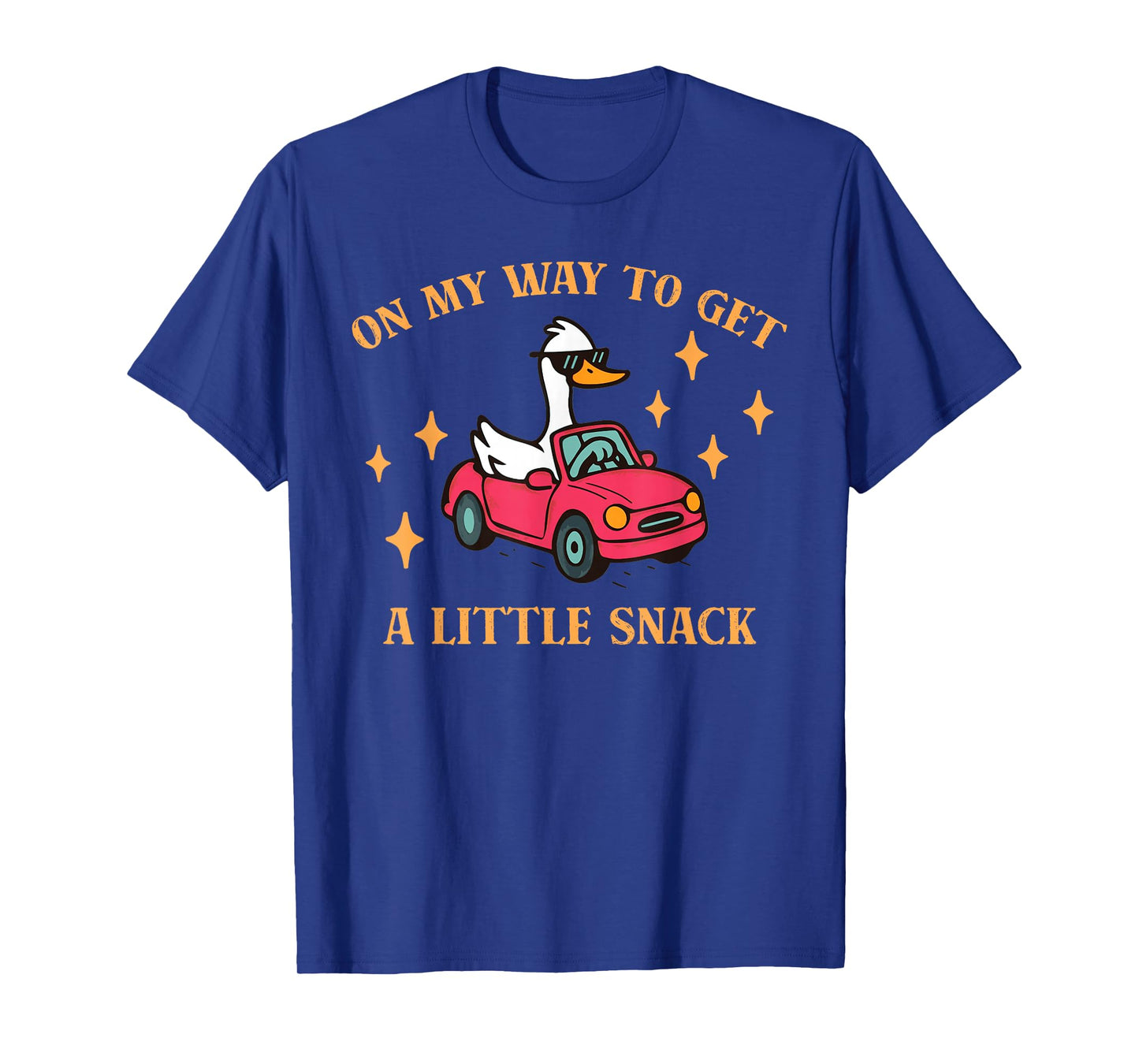 On My Way to Get A Little Snack Cute Duck Design T-Shirt