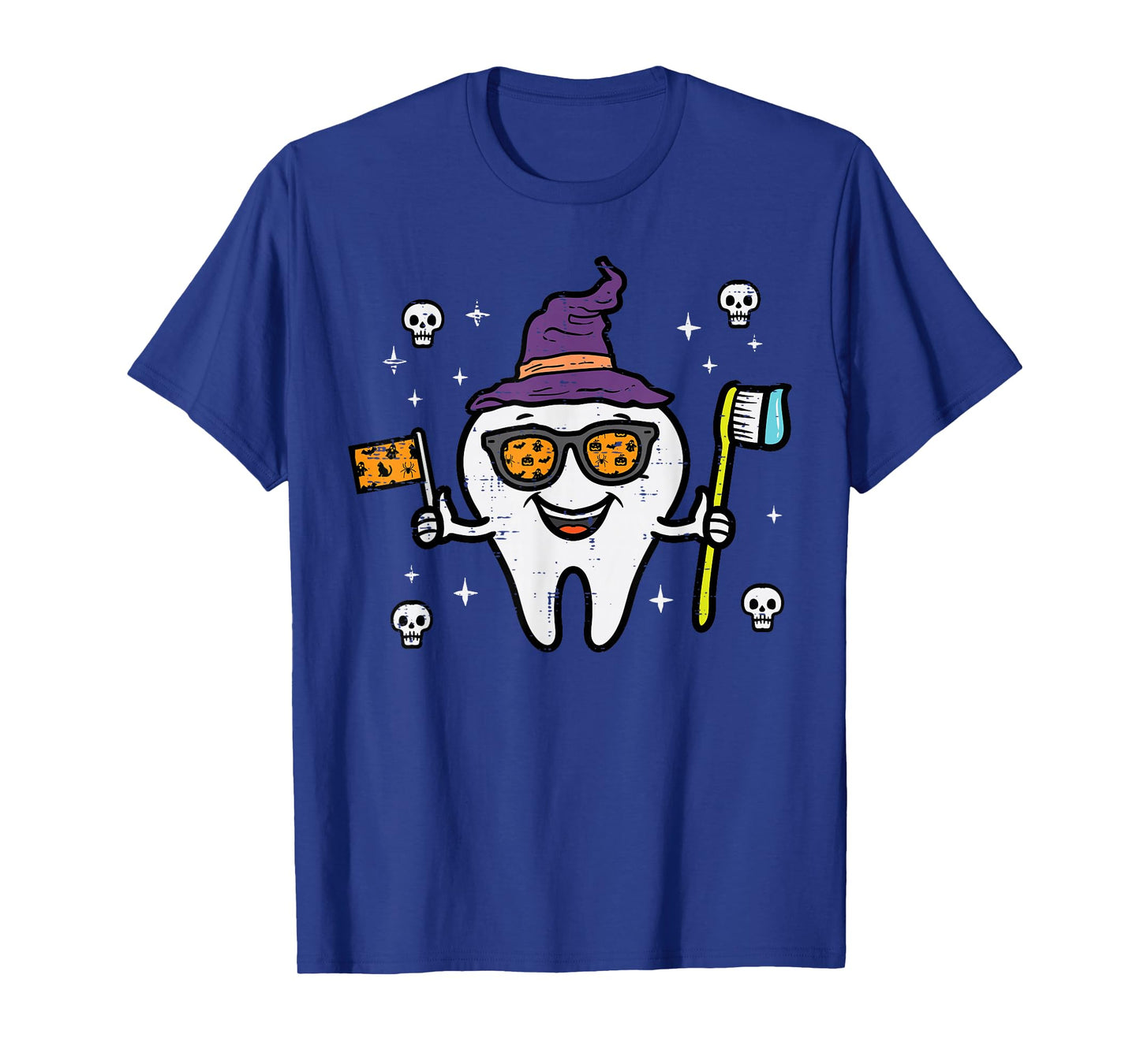 Halloween Dentist Tooth Teeth Dental Costume Women Men Kids T-Shirt