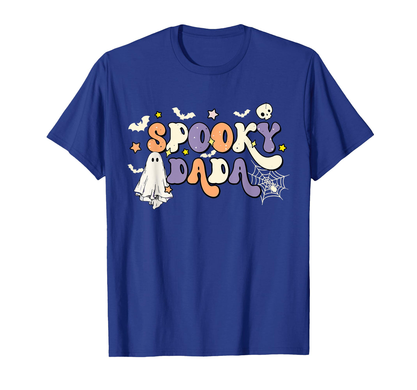 Spooky Dada Cute Ghost Halloween Dad Family Spooky Season T-Shirt