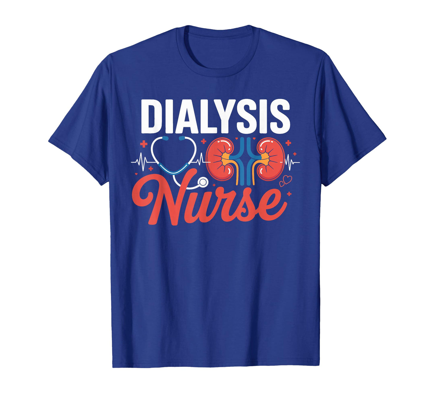 Dialysis Nurse Nephrology Heart Technician Gifts Men Women T-Shirt