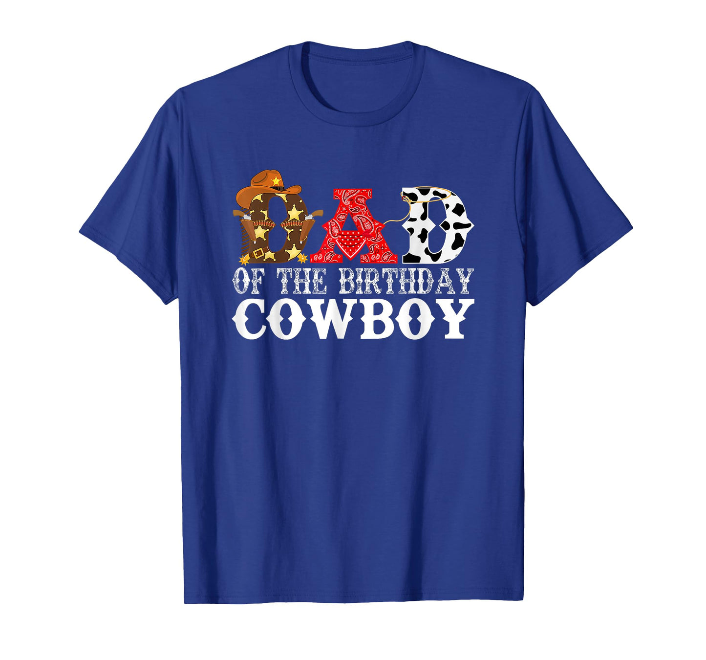 Dad 1st First Birthday Cowboy Western Rodeo Party T-Shirt