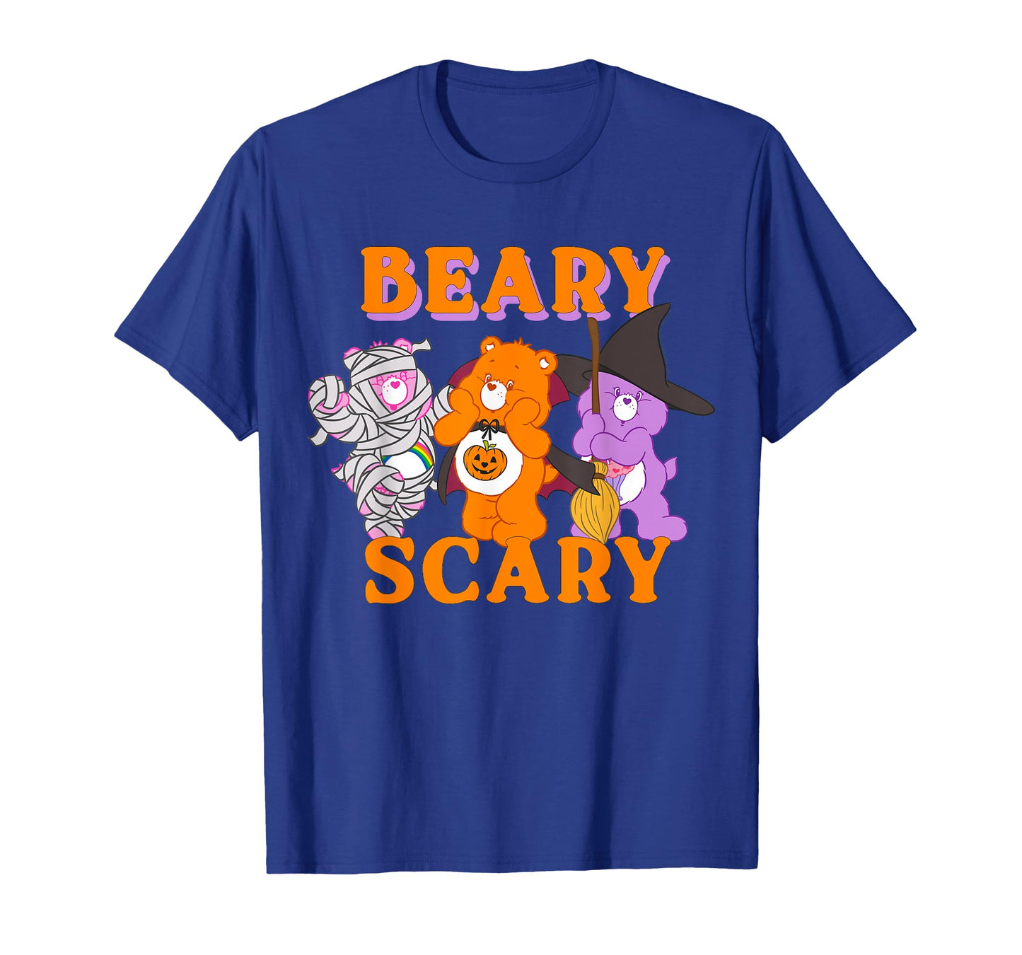 Care Bears Beary Scary Halloween Orange Font T-Shirt