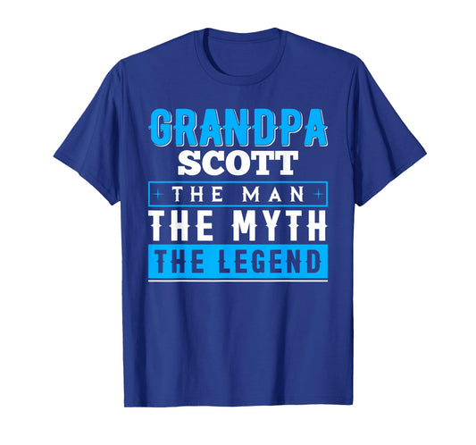 Grandpa Scott The Man The Myth The Legend Shirt Funny T-Shirt