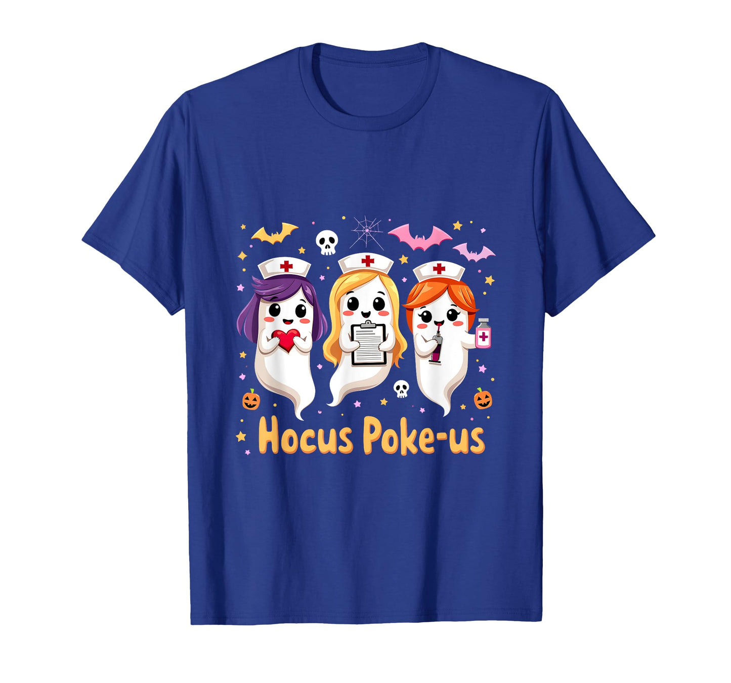 Funny Halloween Nurse Nursing Hocus Poke-Us Witches Nurse T-Shirt