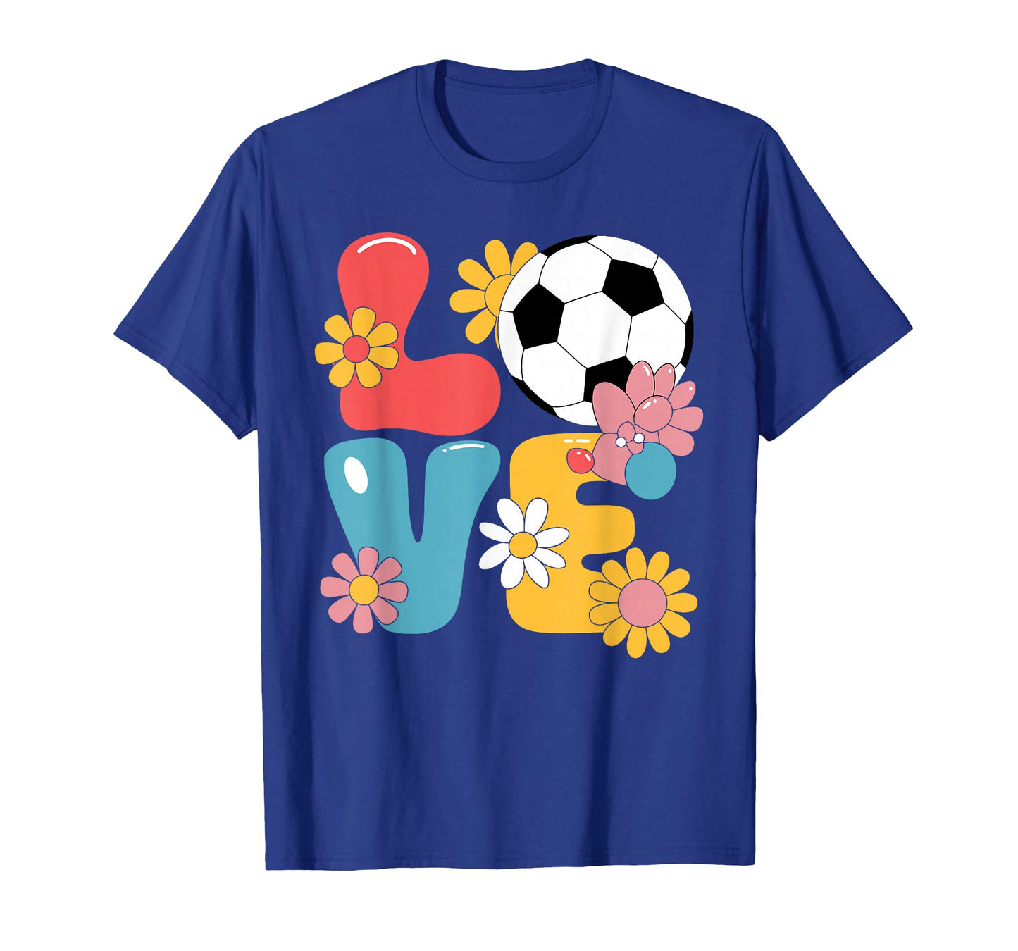 Funny Soccer Art for Women Girls Soccer Player Soccer Lover T-Shirt