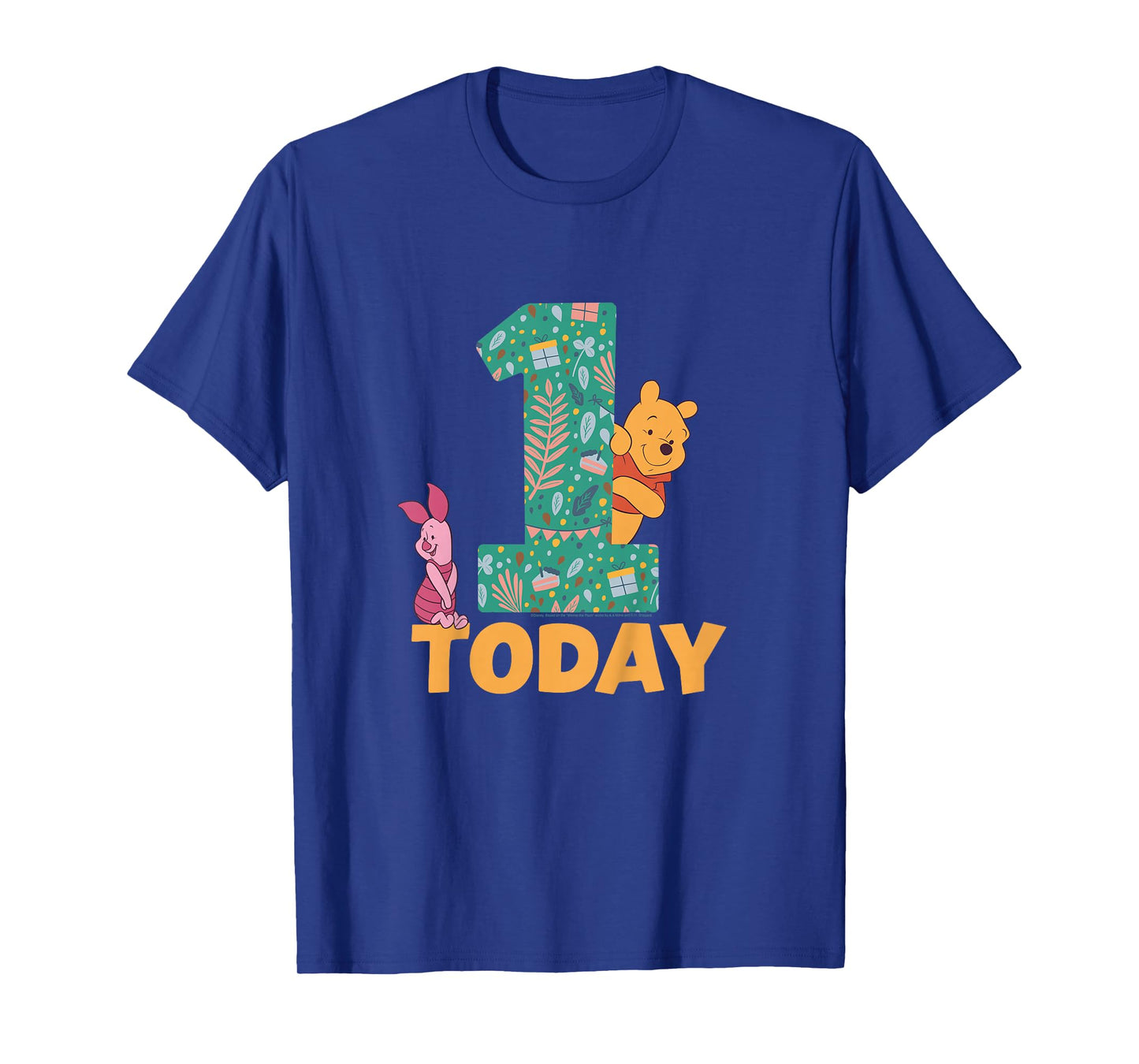 Disney Winnie the Pooh & Piglet Birthday 1 Year Old Today T-Shirt