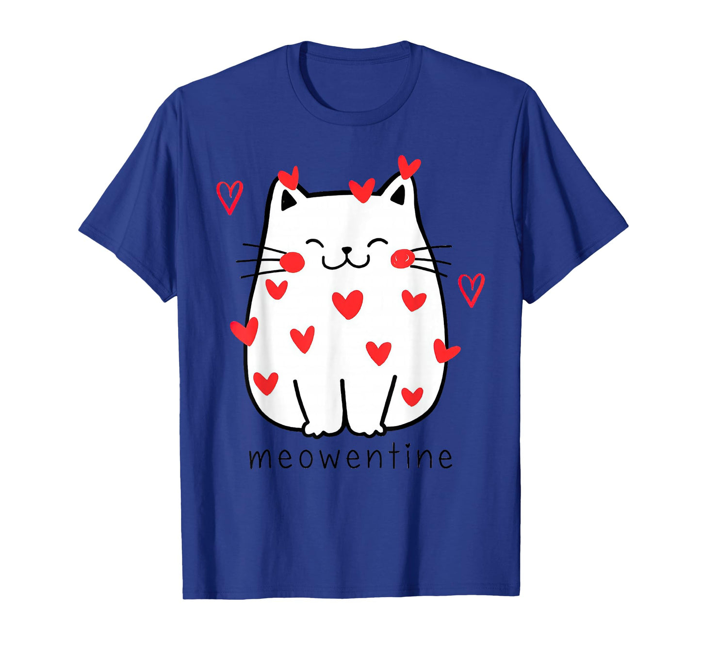 Meowentine Cute Cat Valentines Day Men Women Cat Dad Cat mom T-Shirt
