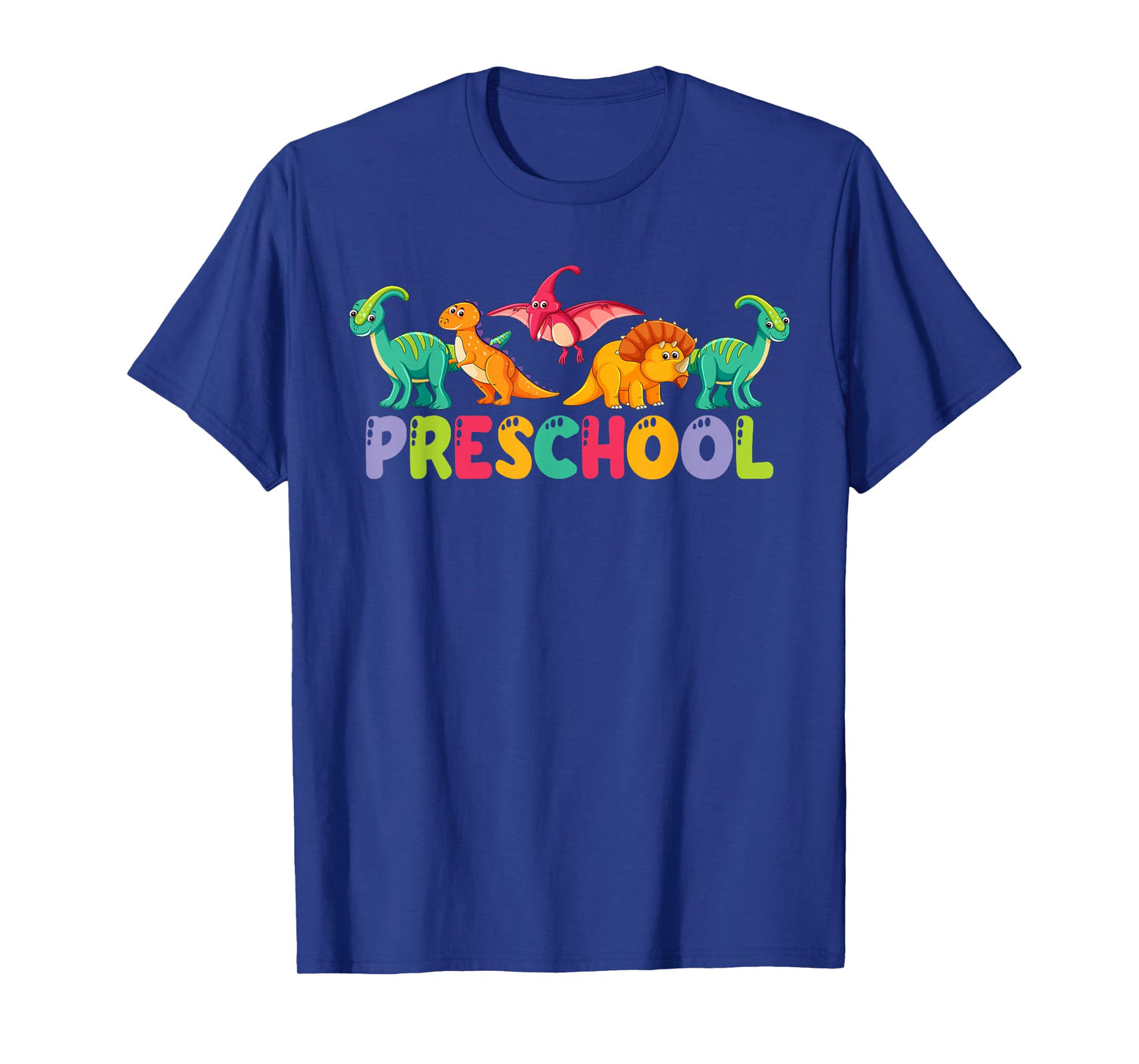 Retro Preschool Cute Dinosaur Preschool Teacher Kids Boys T-Shirt