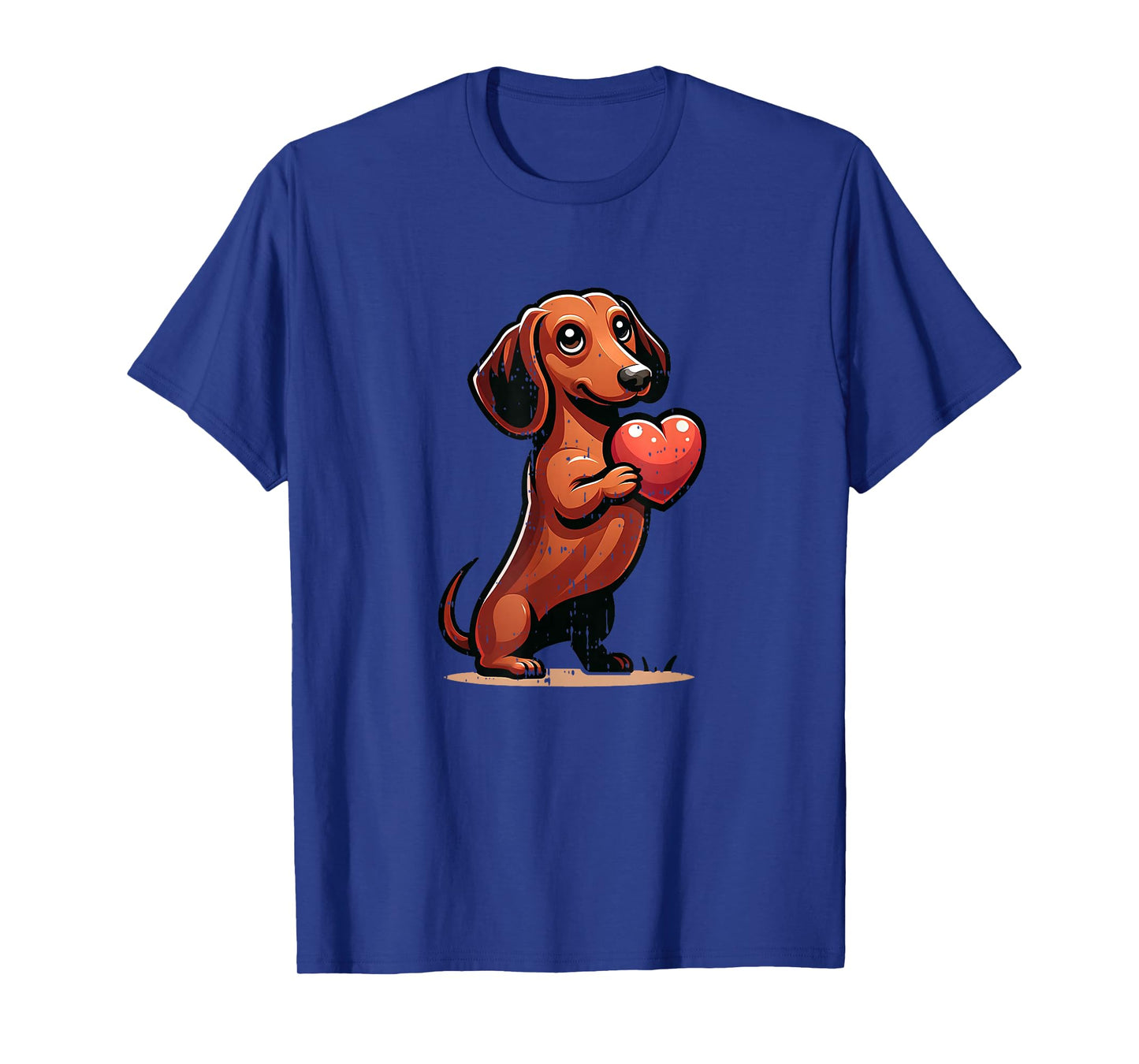 Cute Dachshund Valentines Day Heart Lover Dog Mom Dad Women T-Shirt