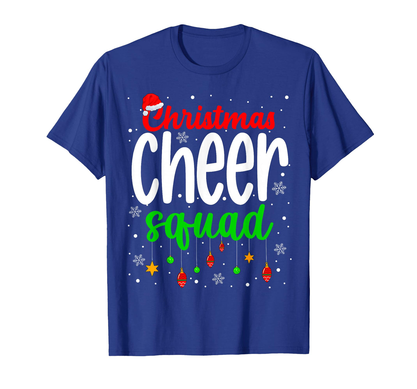 Cheerleading Sports Lover Christmas Cheer Squad T-Shirt