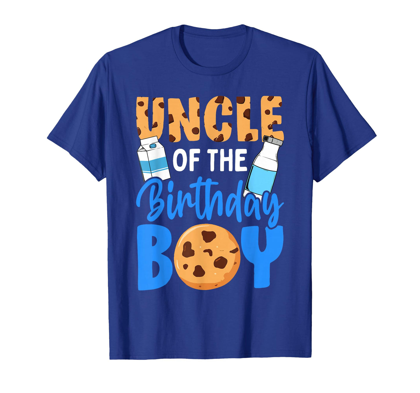 Uncle of the birthday boy Milk and Cookies 1st birthday T-Shirt