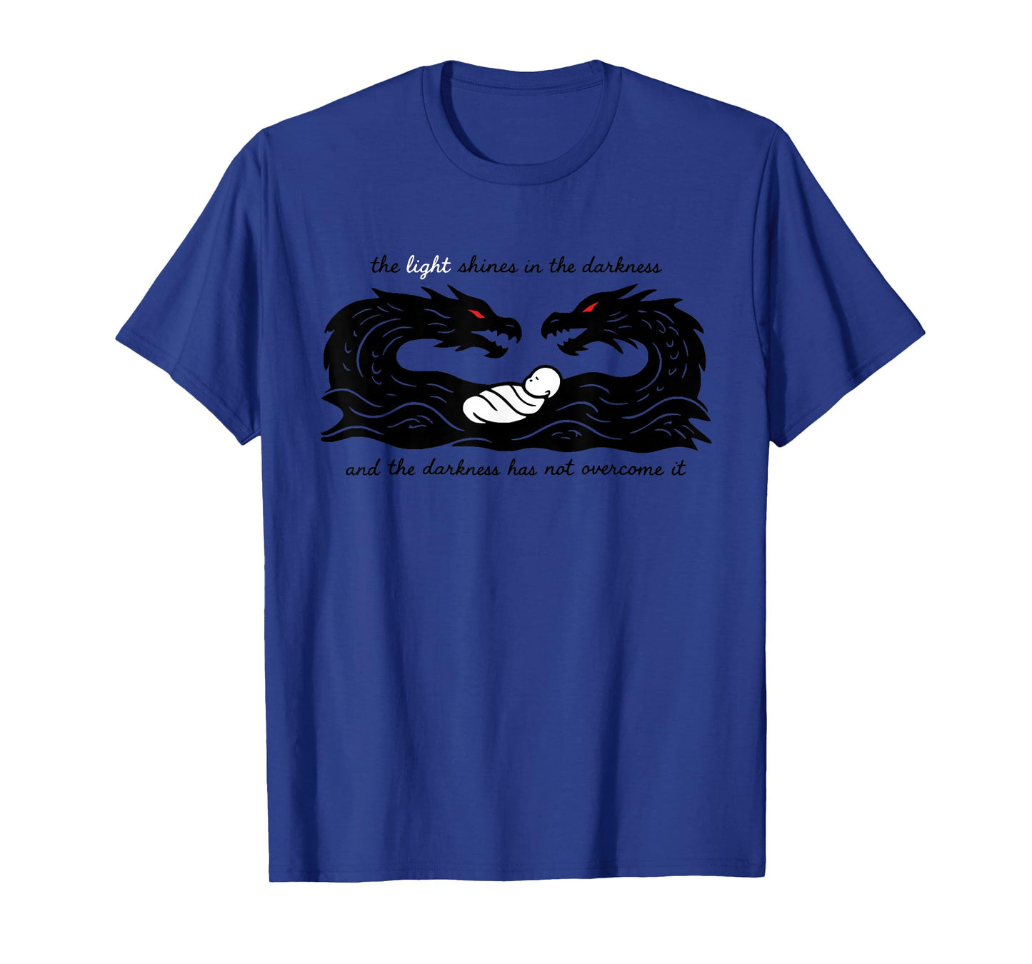 Light of The World Baby Jesus Christian Design T-Shirt