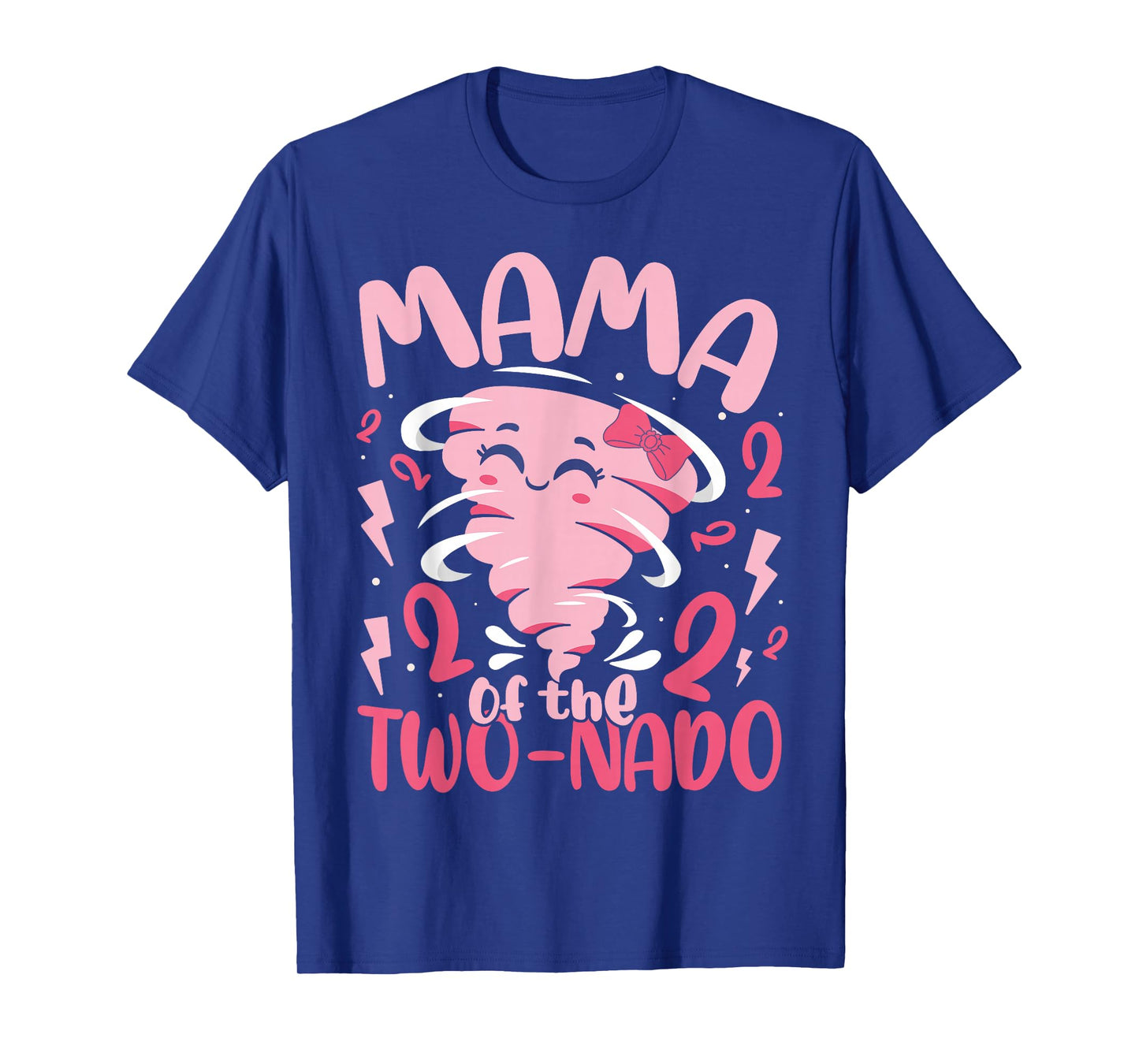 Mama of the Two-nado Tornado Theme 2nd Birthday Party Kids T-Shirt
