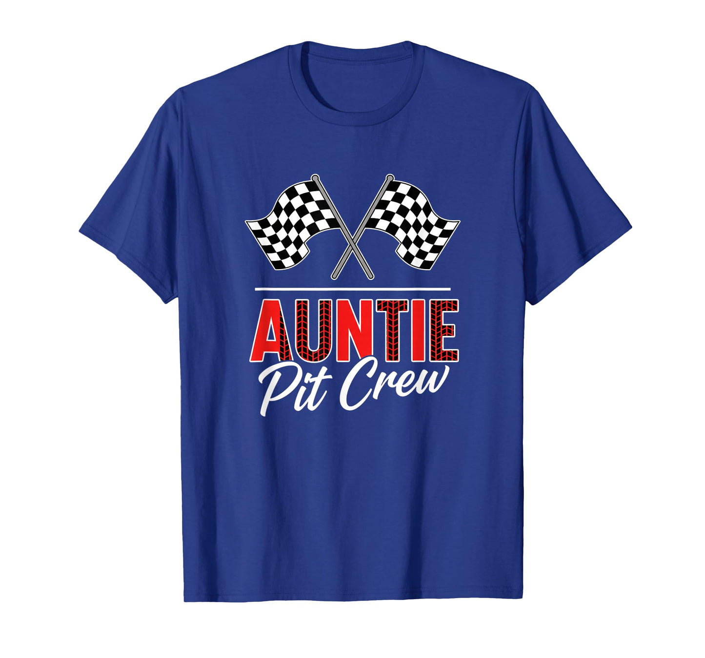 Aunt Pit Crew Race Car Birthday Party Racing Family T-Shirt