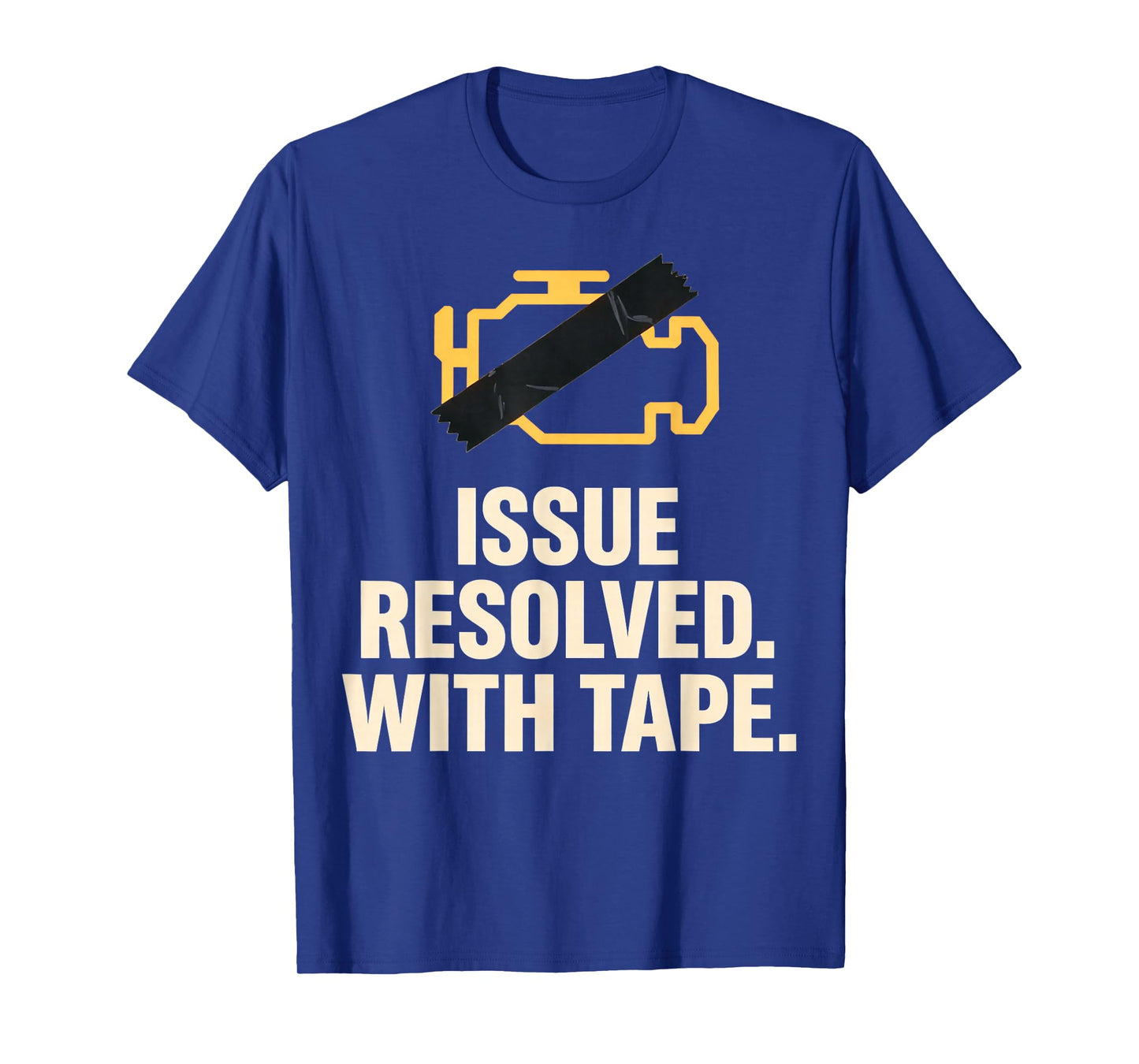 Funny Check Engine Light Tape Repair T-Shirt