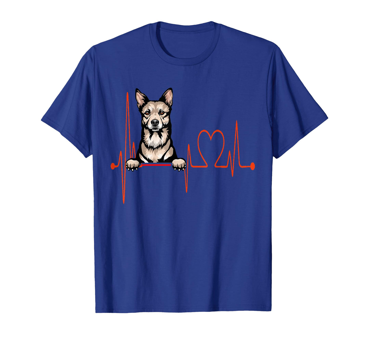 Carolina Dog Heartbeat EKG My Dogs are My Cardio T-Shirt
