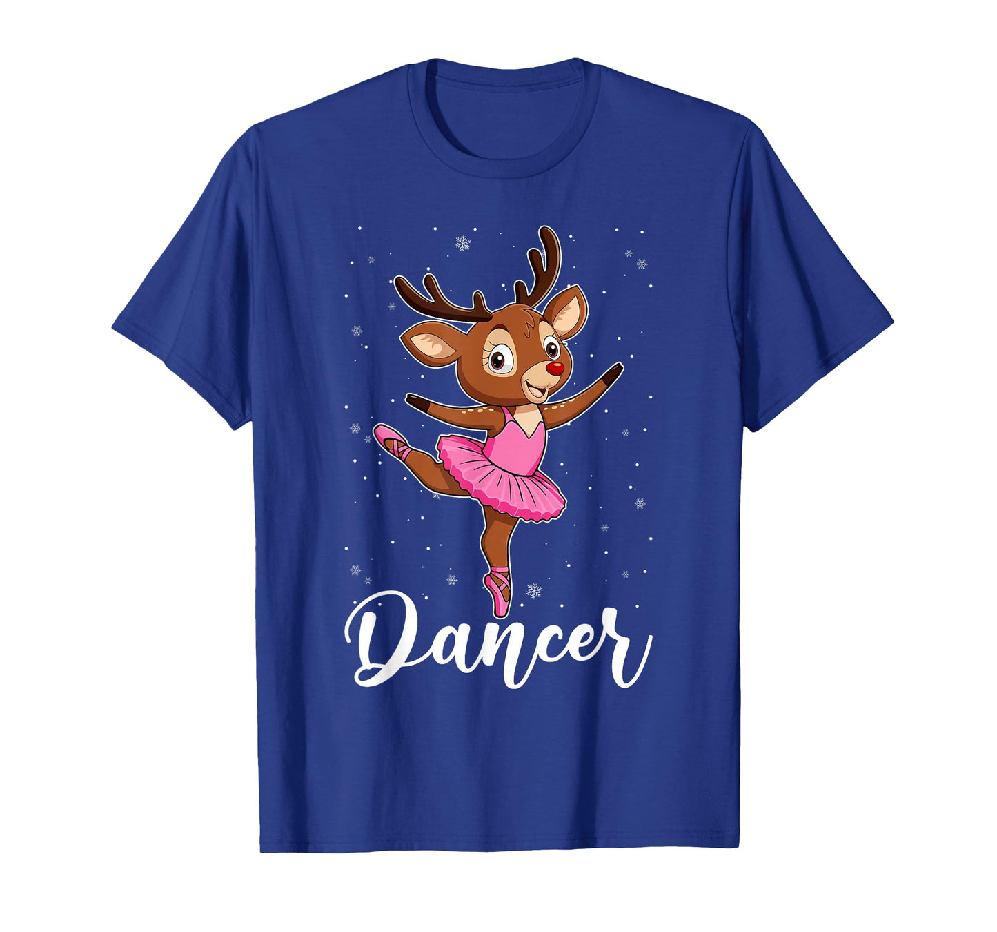 Ballet Dancer Reindeer Ballerinas Christmas PJS Women Girls T-Shirt
