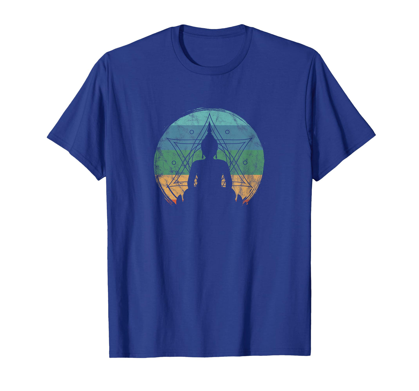 Retro Buddha Buddhist Yoga Spiritual Meditation Zen T-Shirt