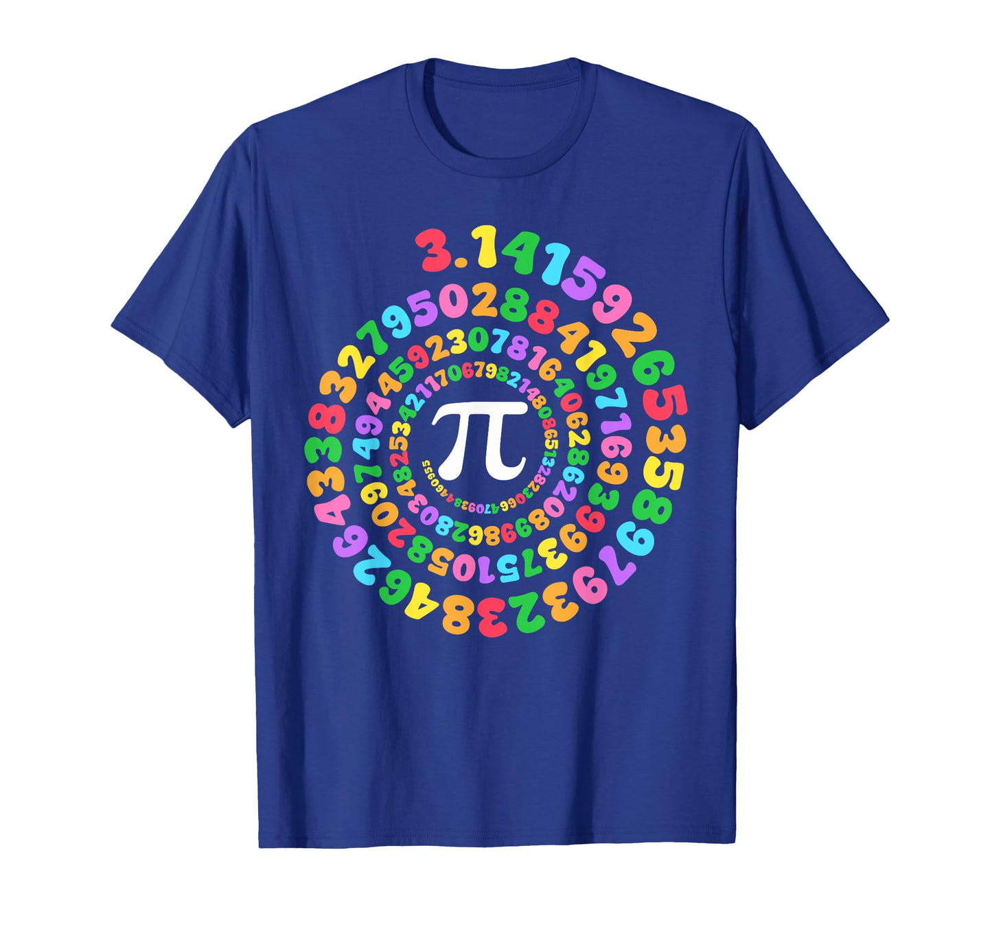 Funny Pi Day Spiral Pi Math Numbers Teachers Students T-Shirt