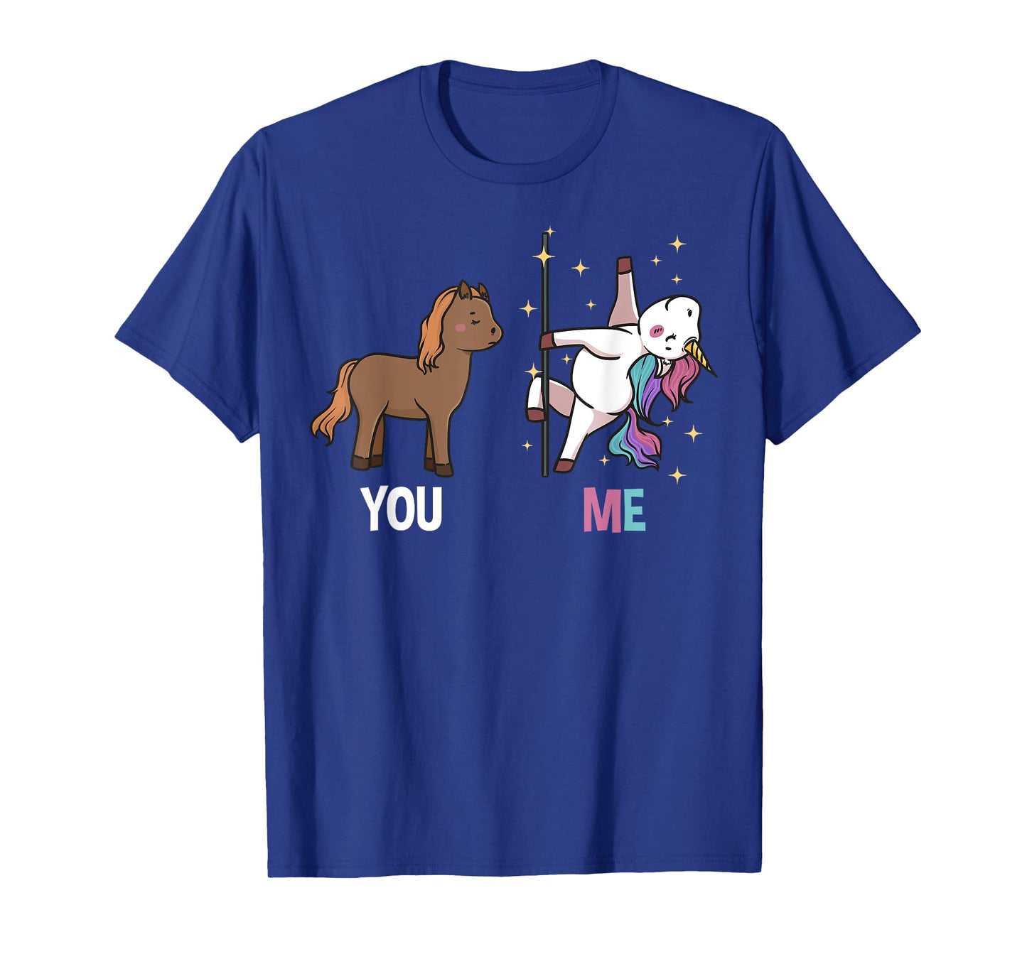 Funny Unicorn Yoga Pole Dancing T-Shirt