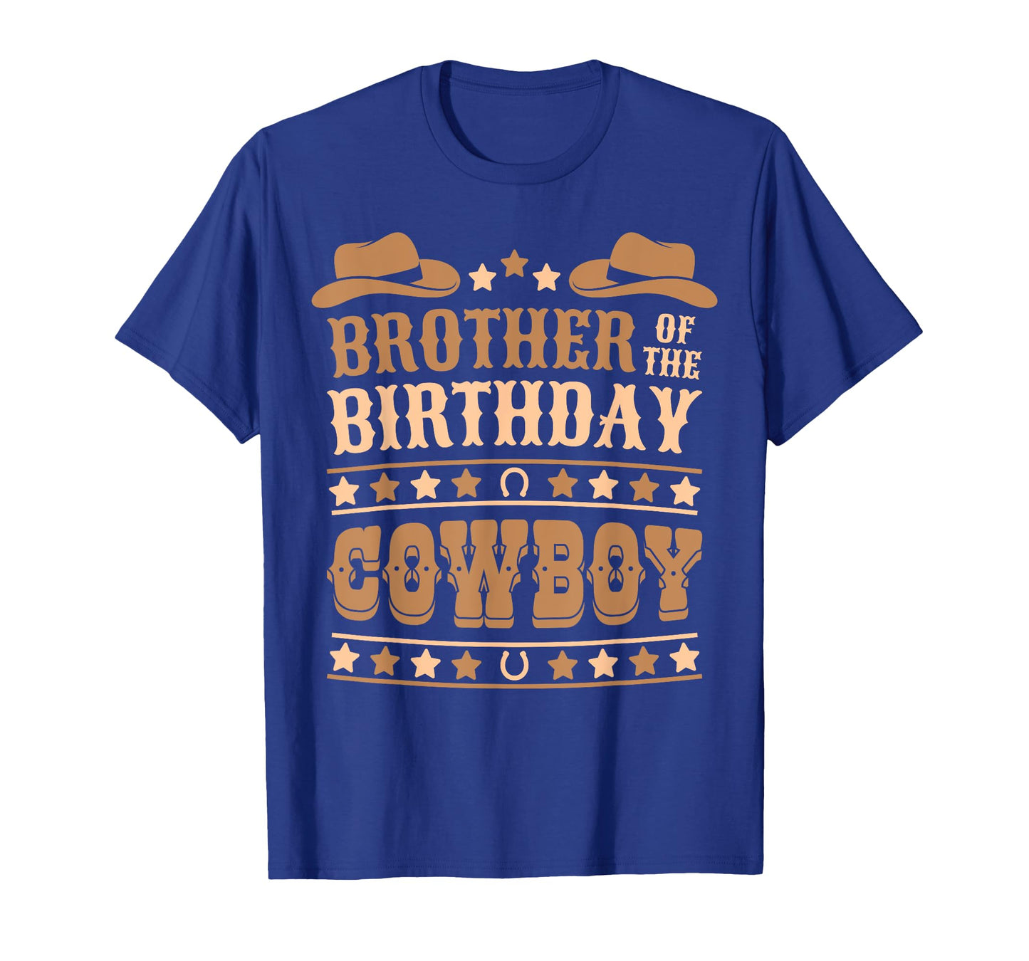 Brother Of Birthday Cowboy Cute Western Bday Boy Birthday T-Shirt