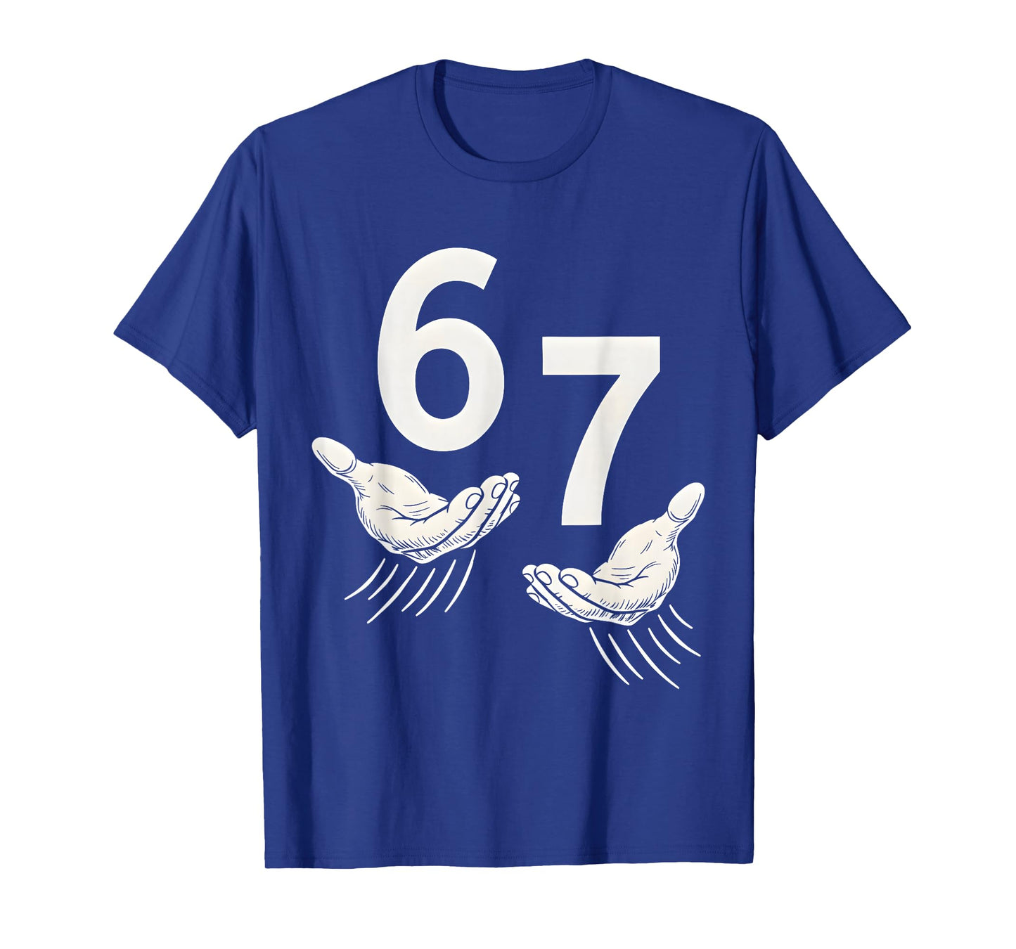 6 7 Six Seven Meme Hand T-Shirt