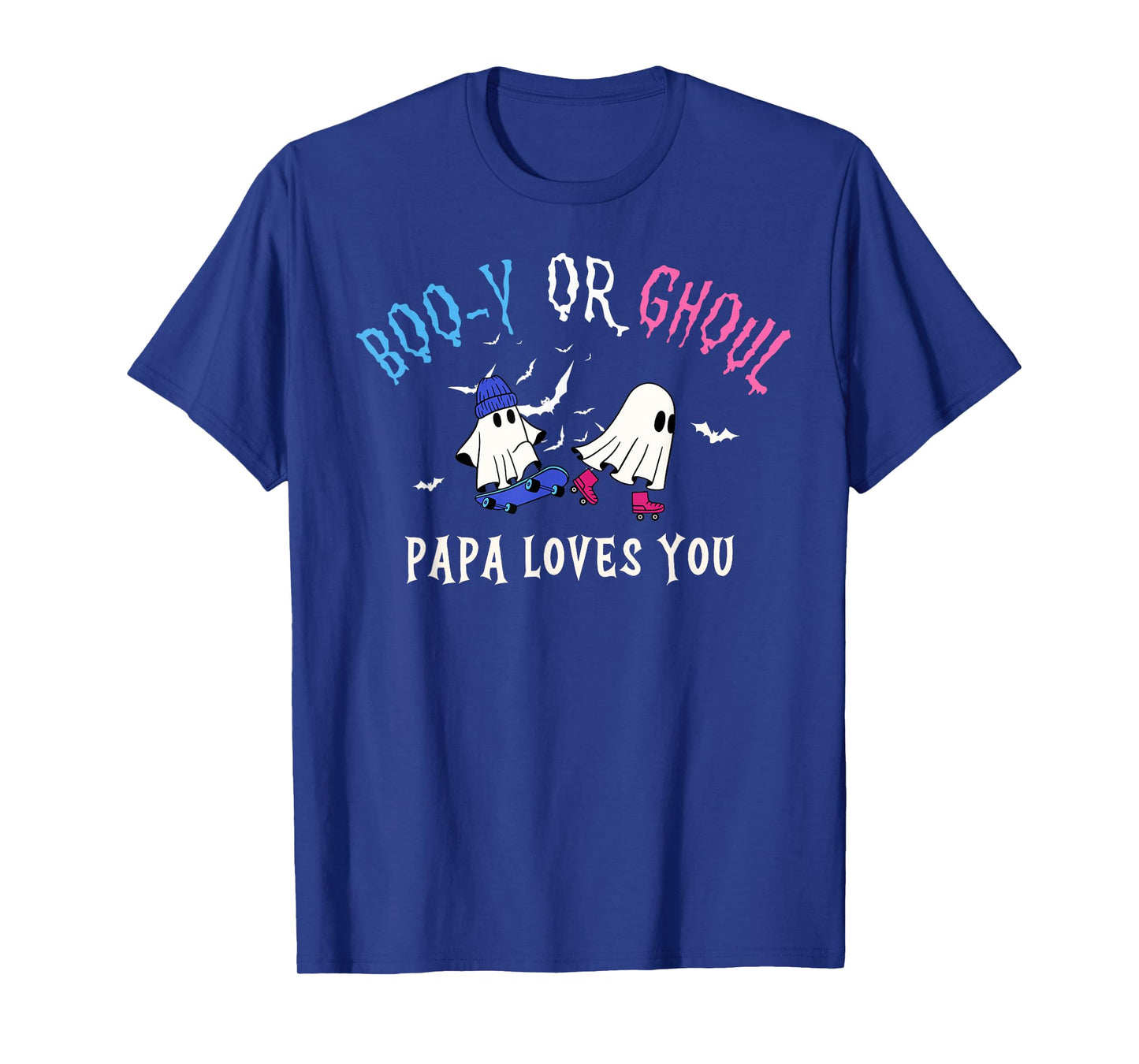 Boo-y Or Ghoul PAPA Loves You Halloween Funny Gender Reveal T-Shirt