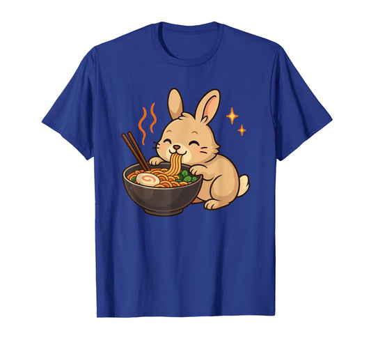 Bunny with Noodles Ramen Kawaii Bunny T-Shirt